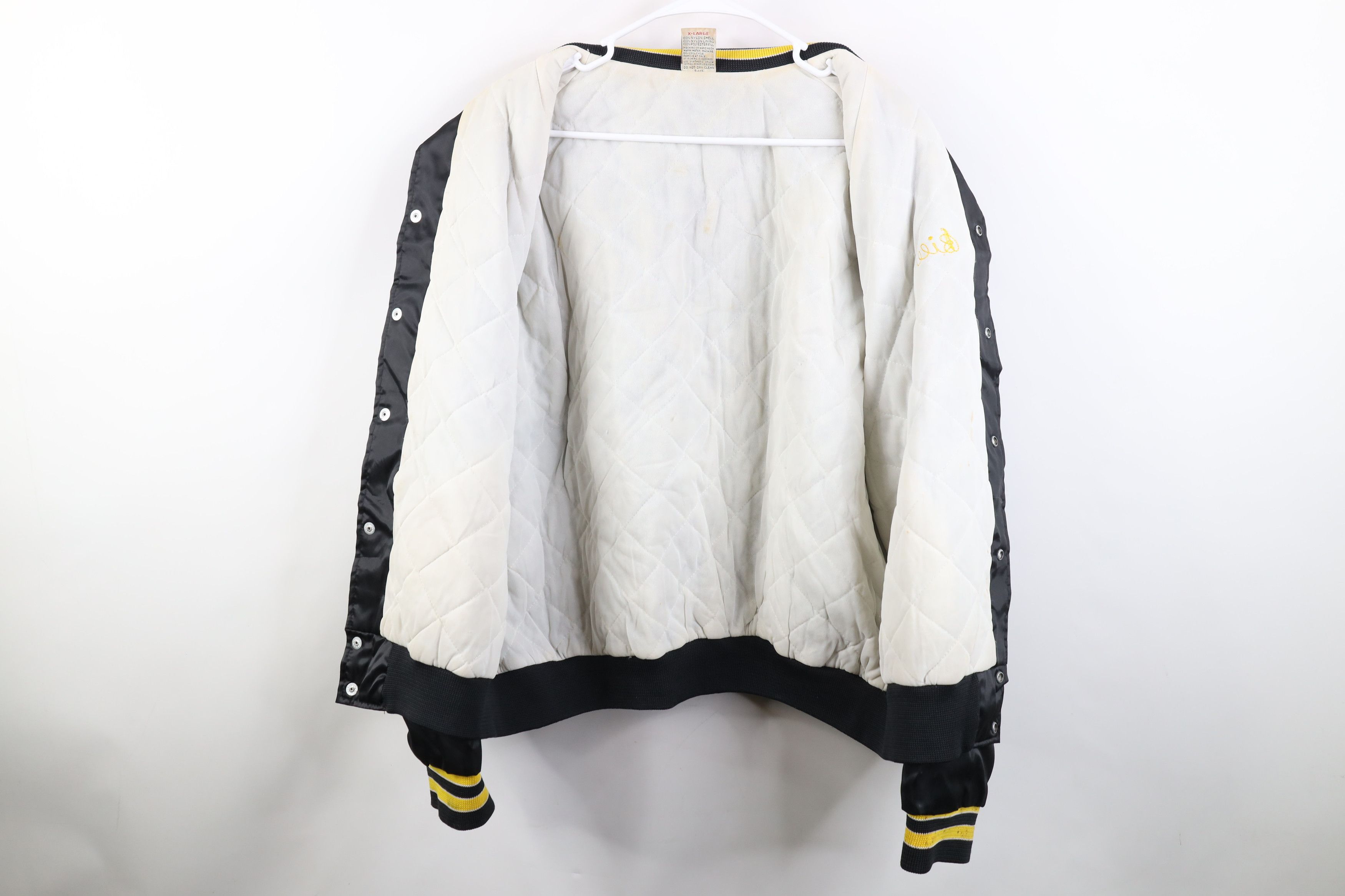 Vintage Vintage 70s Nuclear Power Station Security Satin Jacket USA Size US XL / EU 56 / 4 - 11 Thumbnail