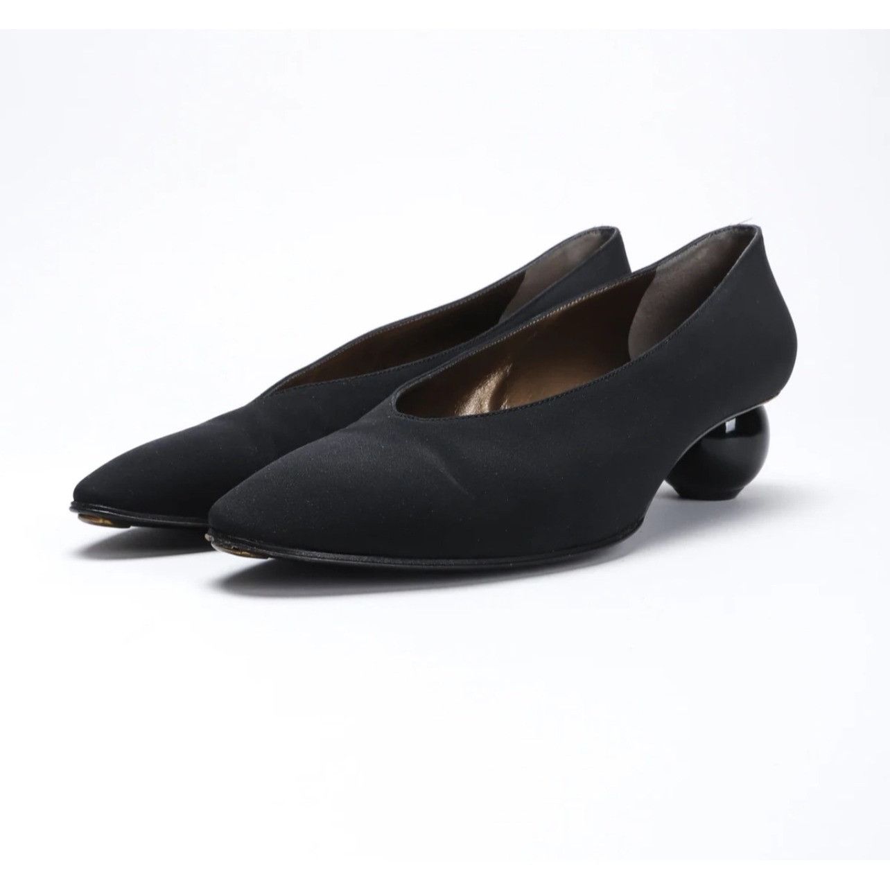 Vintage Saint Laurent Sculpted Ball Heels - Size 6