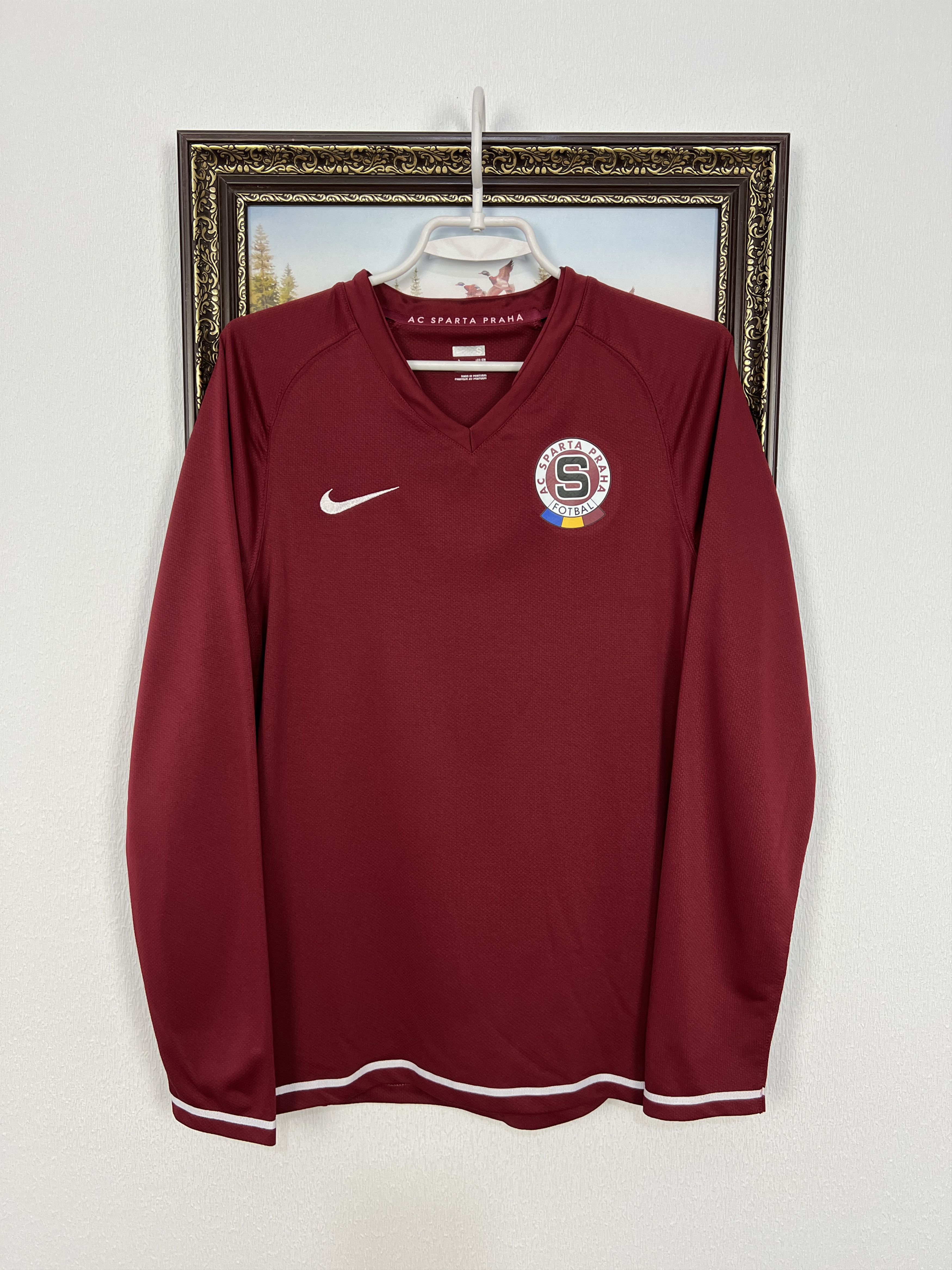 Nike Sparta Praha football Shirt 2008 Soccer Nike Long Sleeve Size US S / EU 44-46 / 1 - 1 Thumbnail