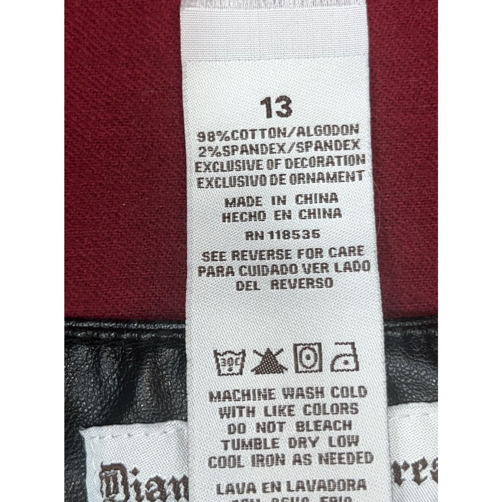 Vintage VINTAGE Hounds Tooth Black White EMO Punk JEANS size 13 Zip Up Y2K Funky Oversized Print Size 34" / US 12 / IT 48 - 2 Thumbnail