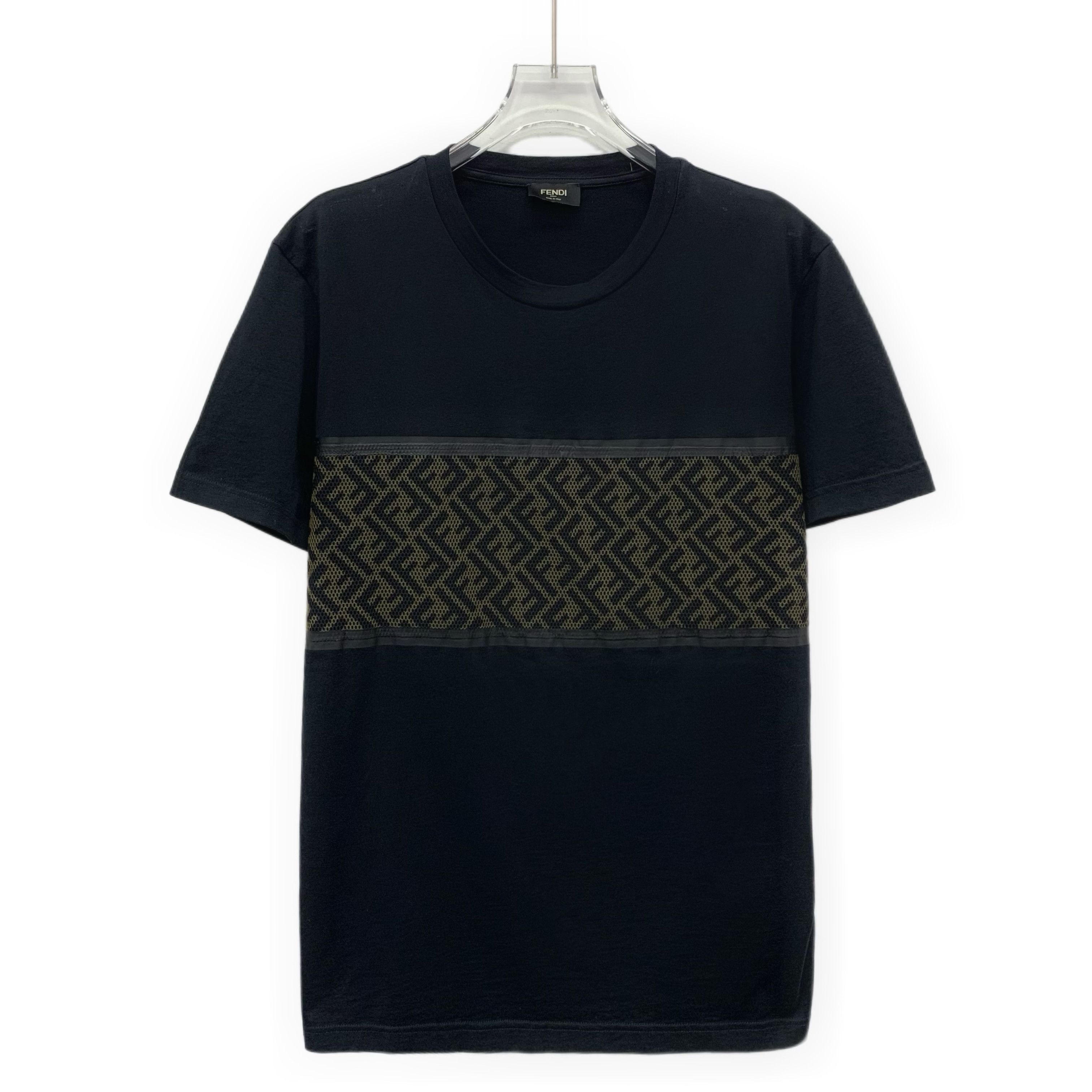 Fendi Fendi Monogram Patch T-Shirt Black (L) Size US L / EU 52-54 / 3 - 1 Thumbnail