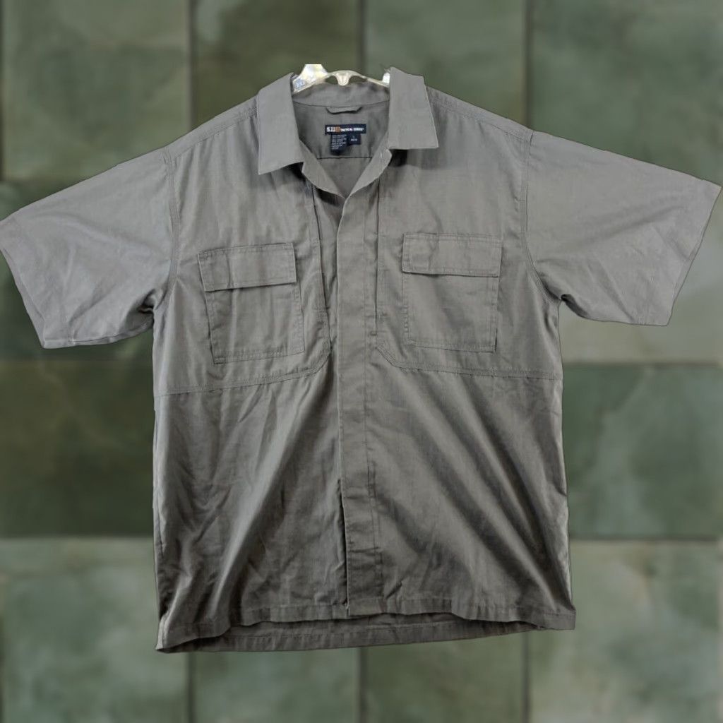 Vintage 511 Tactical Series Mens Shirt Large Gray Rip Stop Outdoor Size US L / EU 52-54 / 3 - 1 Thumbnail