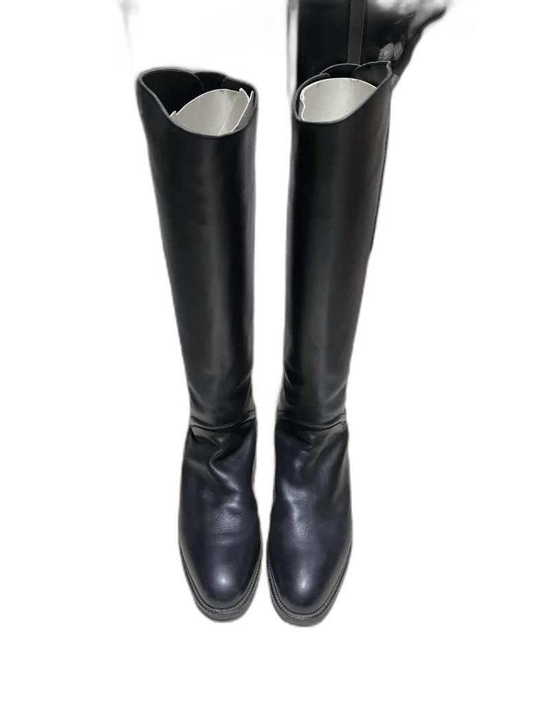Hermes Hermes Black Women's Knee-High Boots Size 37 Size US 7 / IT 37 - 1 Thumbnail