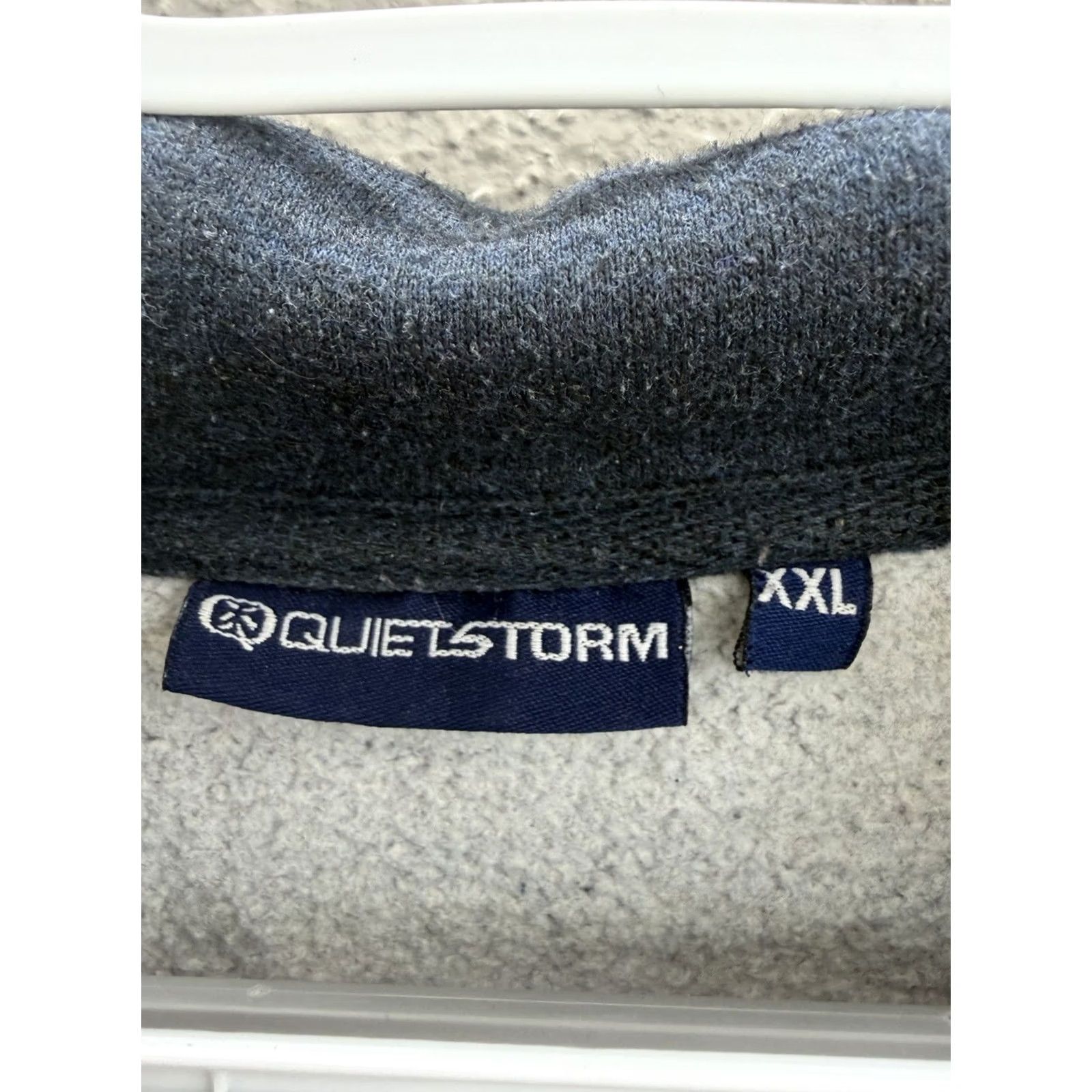 Vintage Quiet Storm Womens Sweatshirt Pullover Size XXL Navy Blue Logo 1/4 Zip Casual Activewear Long Sleeve Knit Pullover Mens Womens Girls Size XXL / US 16-18 / IT 52-54 - 5 Thumbnail