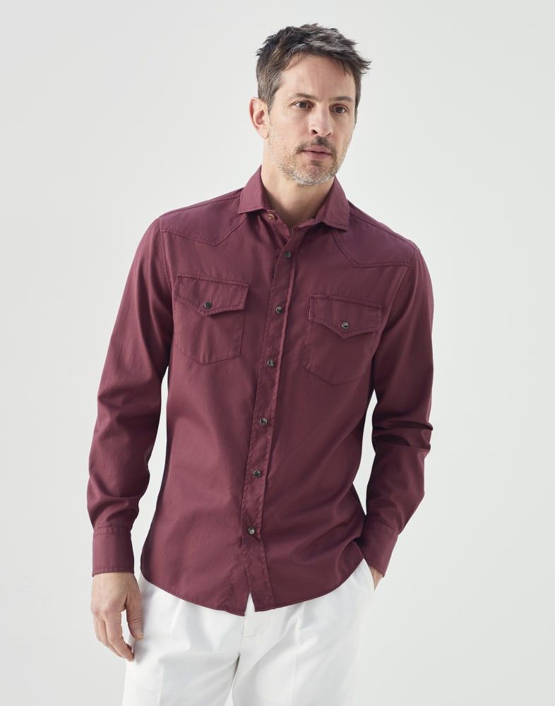Brunello Cucinelli o1w1db10924 Shirt in Purple Size US XL / EU 56 / 4 - 1 Preview
