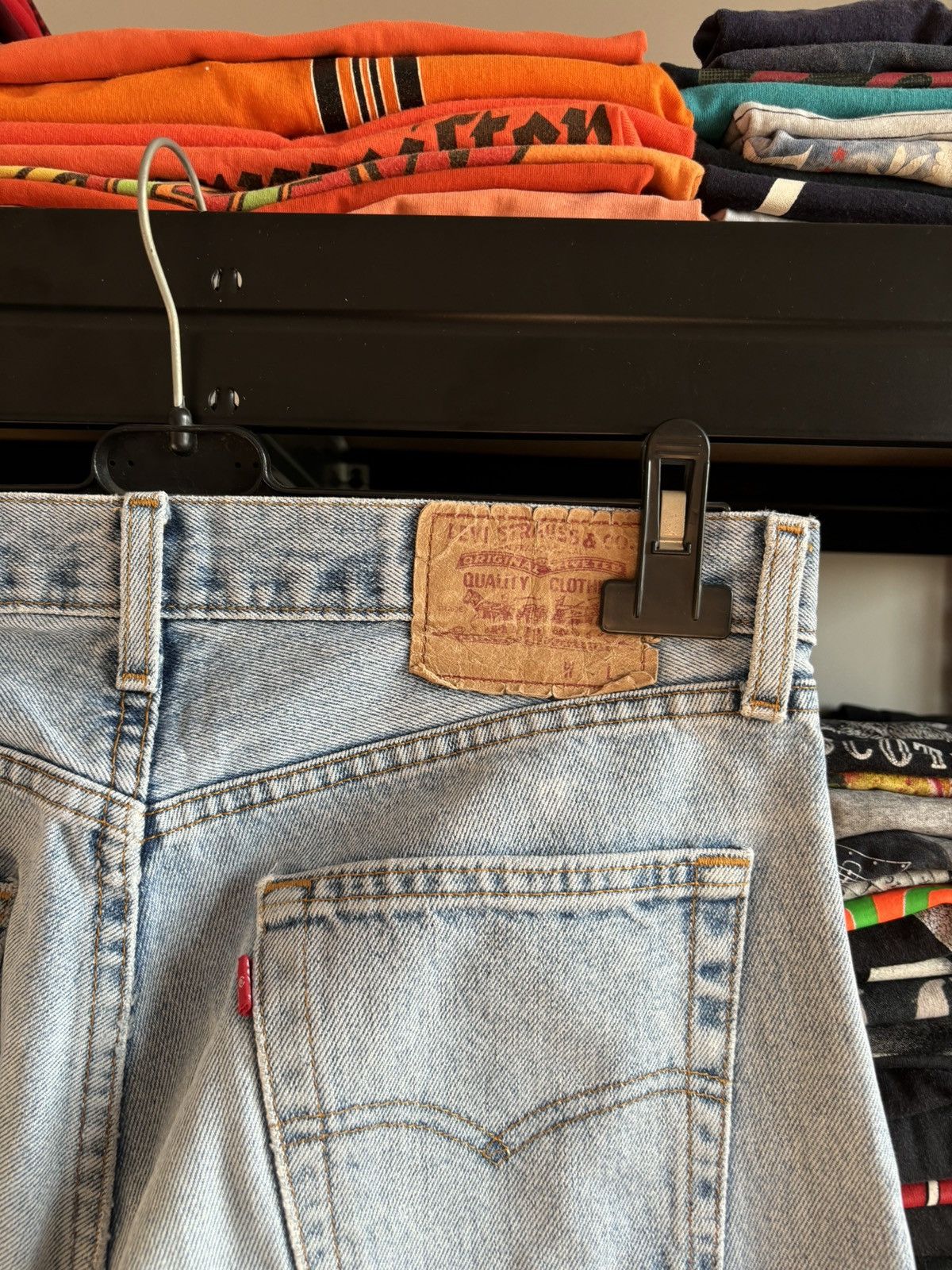 Levi's × Vintage Vintage Levis 517 Flare JEANS 90S MADE IN UK RARE DENIM Size US 33 - 4 Thumbnail