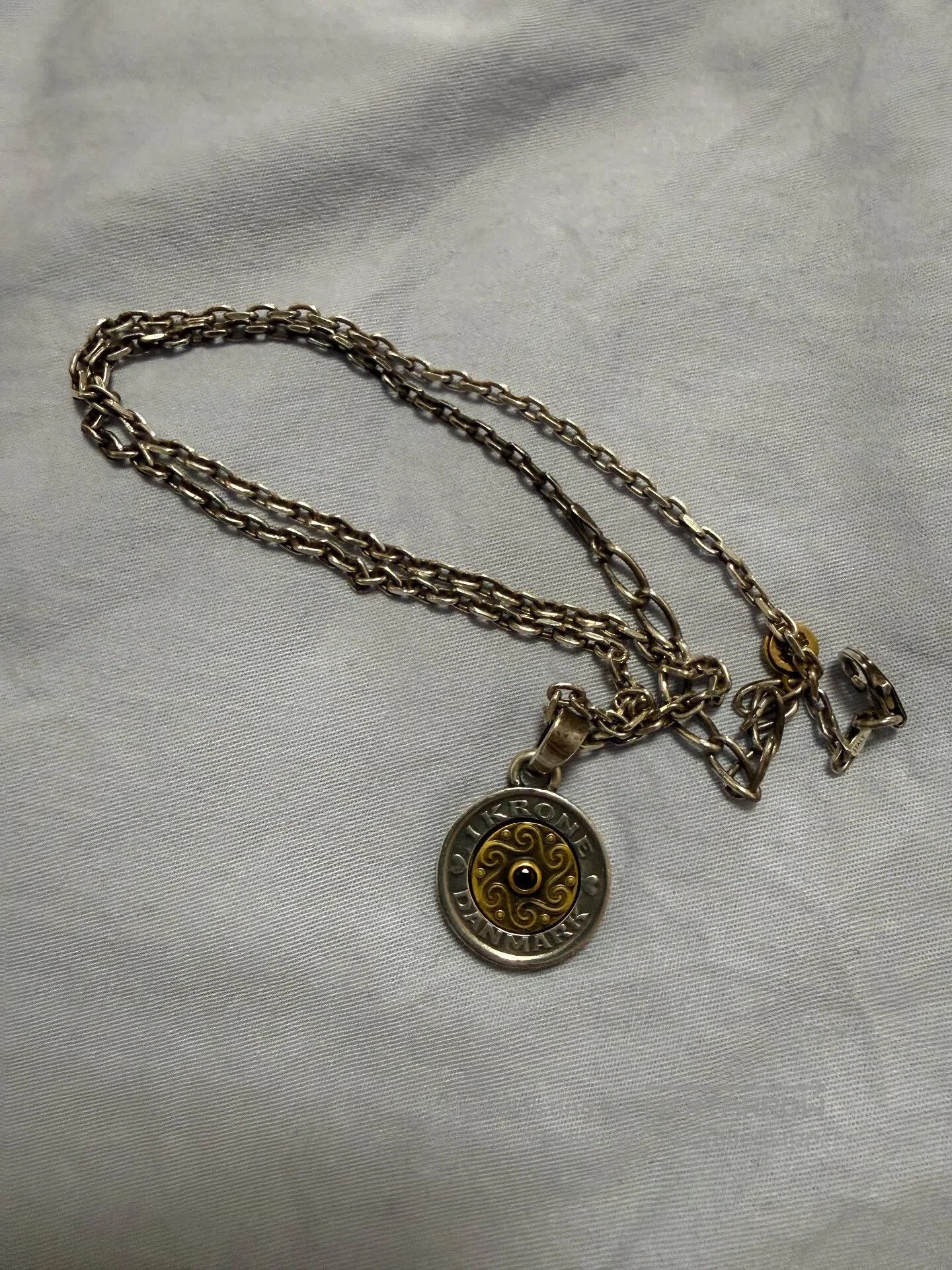Aquascutum AQUA SILVER 925 Silver Chain Necklace. Size ONE SIZE - 4 Thumbnail