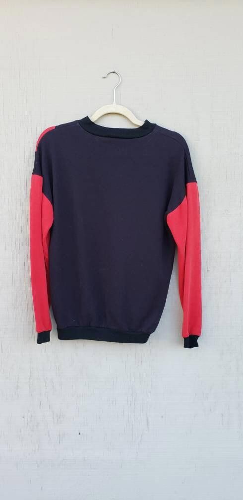 Designer Vintage Black & Red Stripe retro sweater circa 1990's Size S / US 4 / IT 40 - 2 Thumbnail