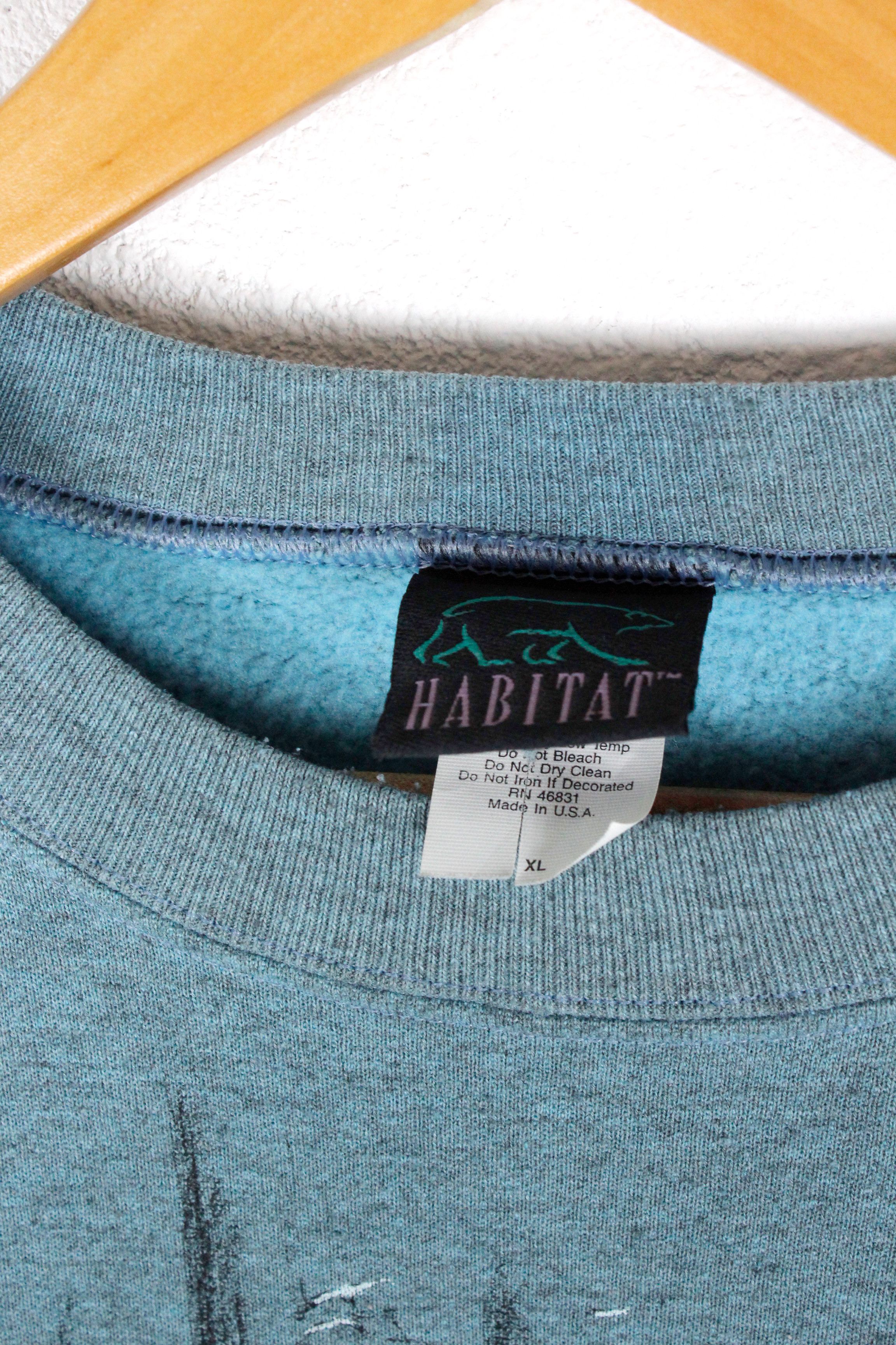Habitat Vintage Habitat Wolfs Full Printed Sweatshirt XL USA 90s Size US XL / EU 56 / 4 - 4 Thumbnail