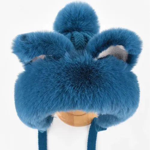 Japanese Brand Hamada x Katou Blue Cat Ear Protection Hat Size ONE SIZE - 8 Thumbnail
