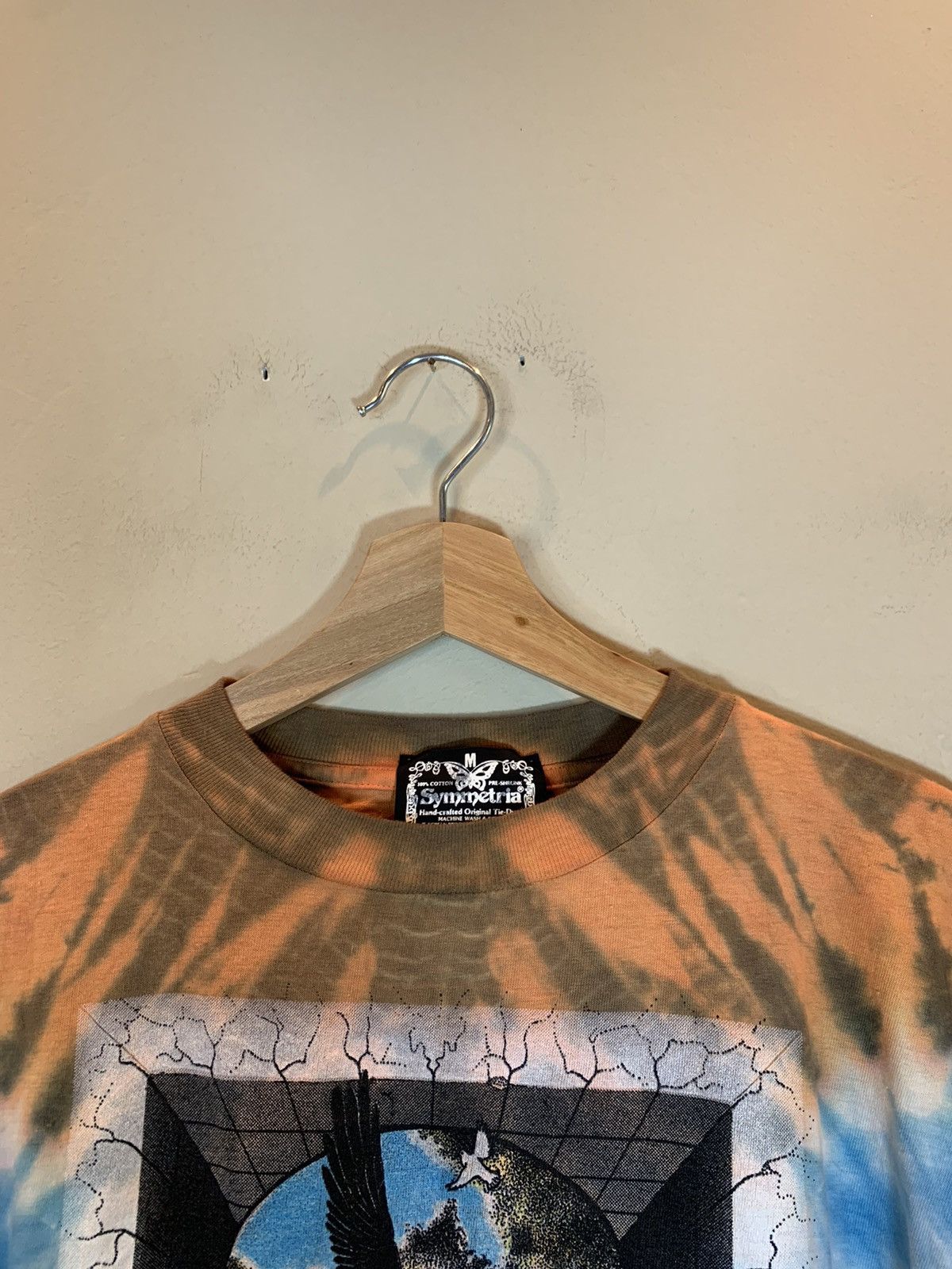 Band Tees × Vintage RARE* Vintage 1986 John Lennon Imagine Symmetria Art T-Shirt Size US M / EU 48-50 / 2 - 7 Thumbnail