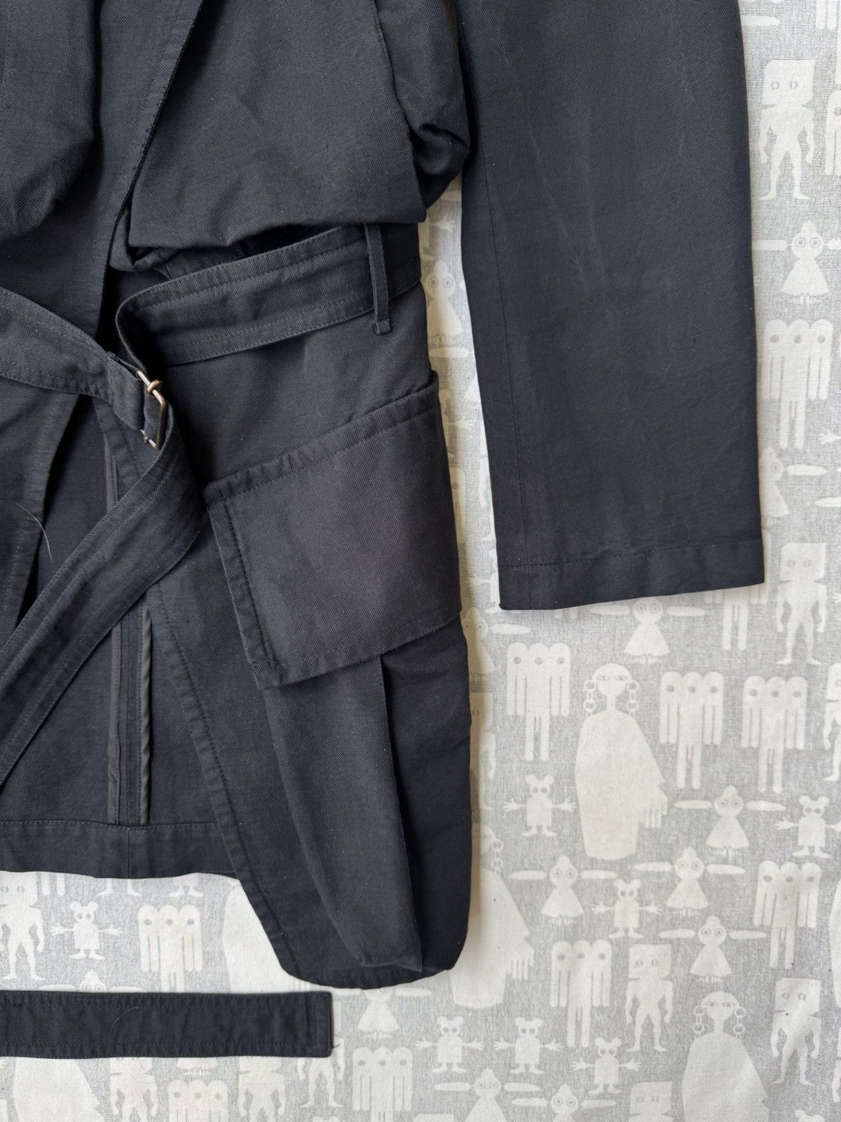 Ann Demeulemeester Ann Demeulemeester SS04 4 Pocket Belted Wrapped Jacket Size US S / EU 44-46 / 1 - 8 Thumbnail