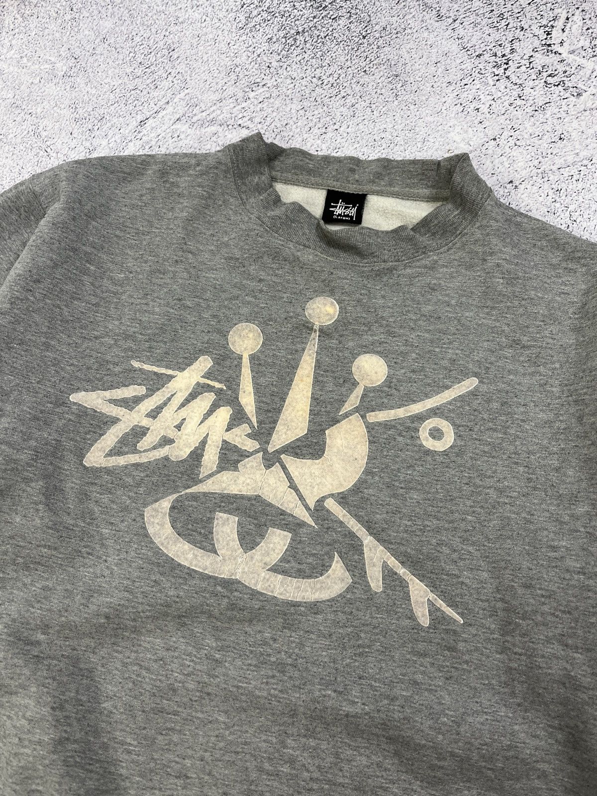 Stussy × Vintage Stussy Vintage Made in USA Sweatshirt Big Graphic Logo Rare Size US L / EU 52-54 / 3 - 6 Thumbnail