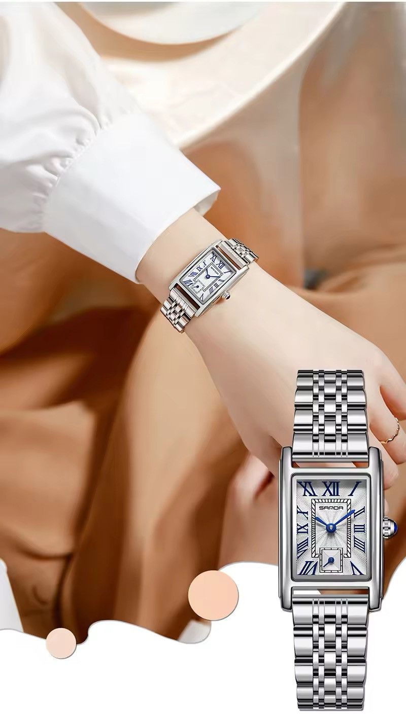Jewelry 2000s vintage style square luxury watch Size ONE SIZE - 2 Thumbnail