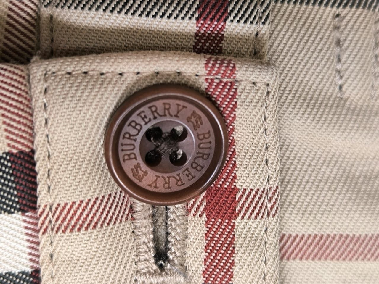 Black Label × Burberry Rare nova check Pants Burberry Black Labels Velvet Lining Size 29" - 10 Thumbnail