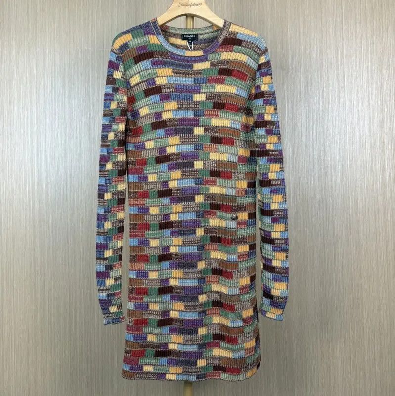 Chanel Chanel Multi-Color Patterned Dress for Women 0089 Size M / US 6-8 / IT 42-44 - 1 Thumbnail