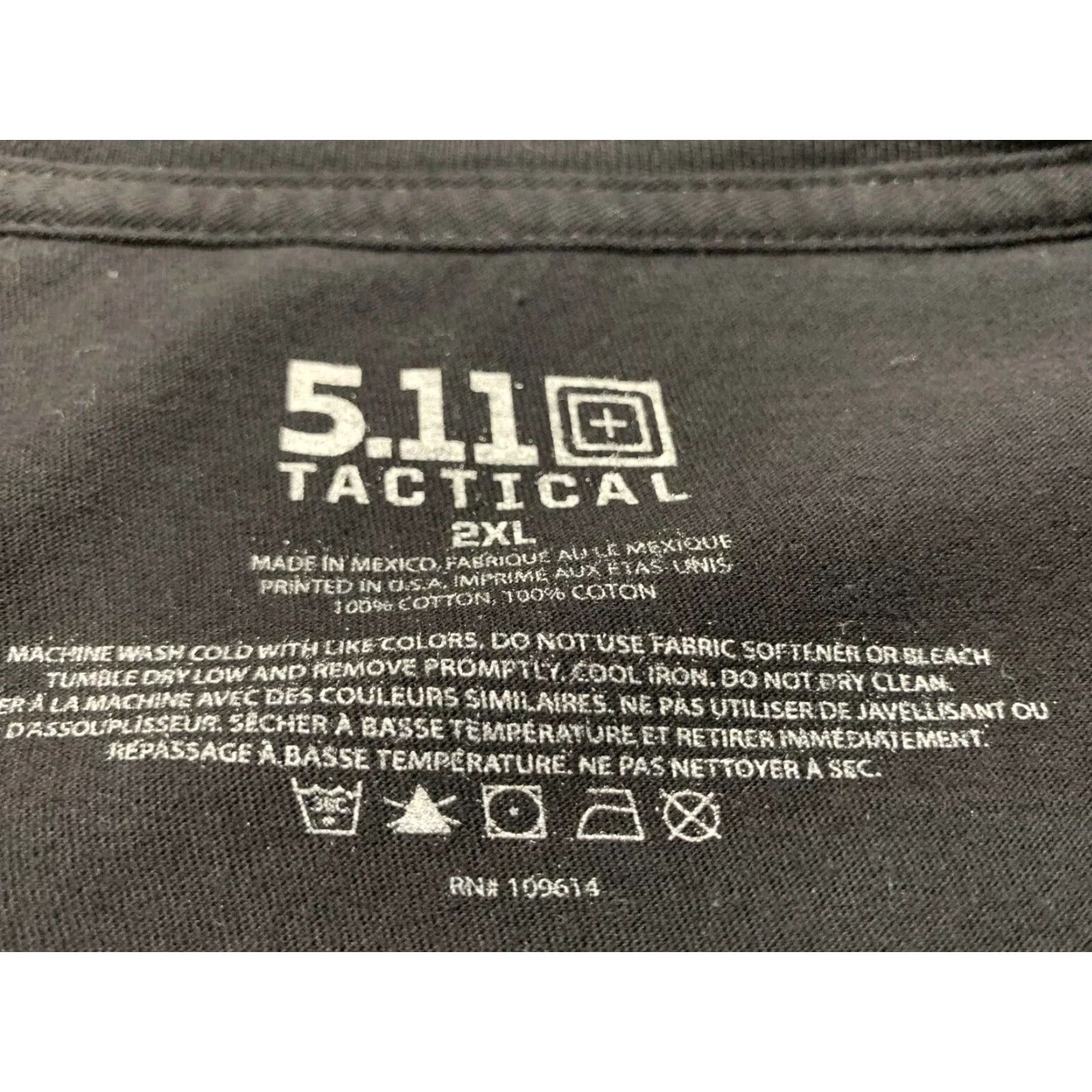 Vintage VINTAGE 5.11 Tactical T-Shirt Men’s 2XL Short Sleeve Crew Neck Cotton Black Texas Graphic Print Size US XXL / EU 58 / 5 - 5 Thumbnail