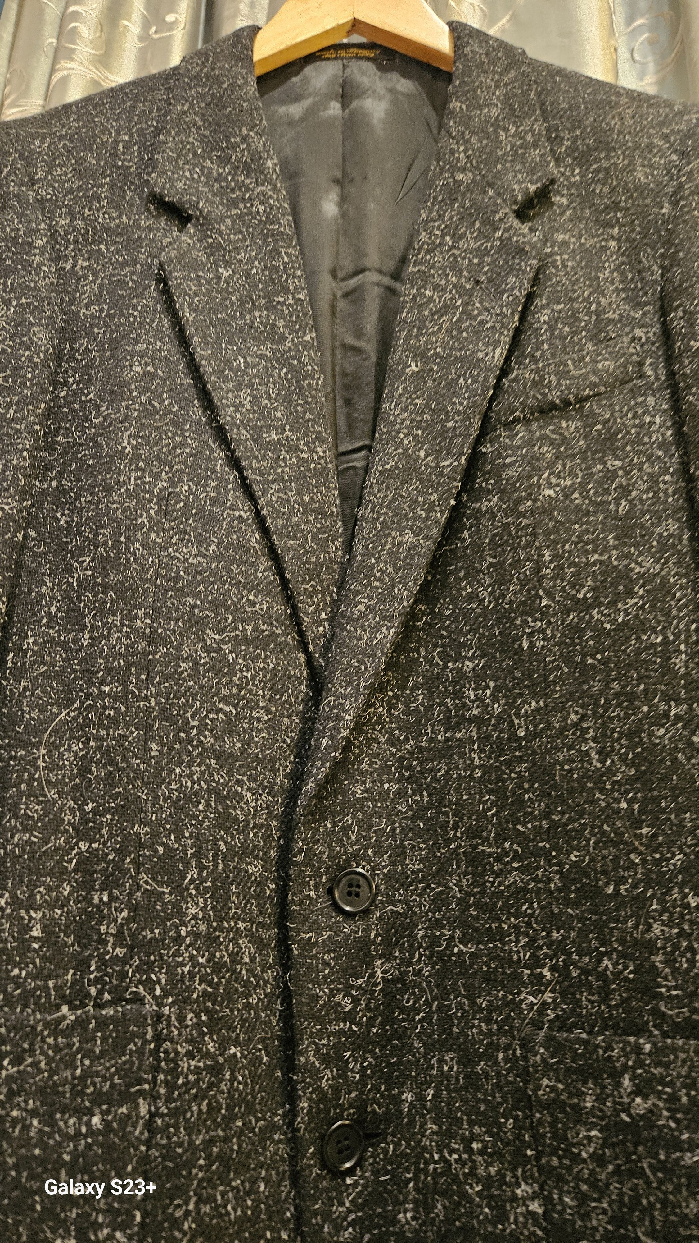 Black with Gray Flecks- Blazer Sz. 40 R Von Furstenberg