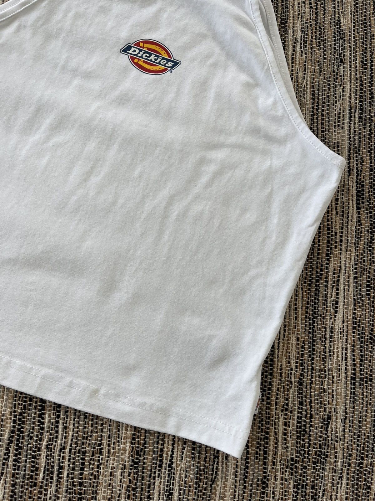 Dickies × Vintage Vintage Dickies Cropped Tank Top White Center Logo Y2K Size L / US 10 / IT 46 - 5 Thumbnail