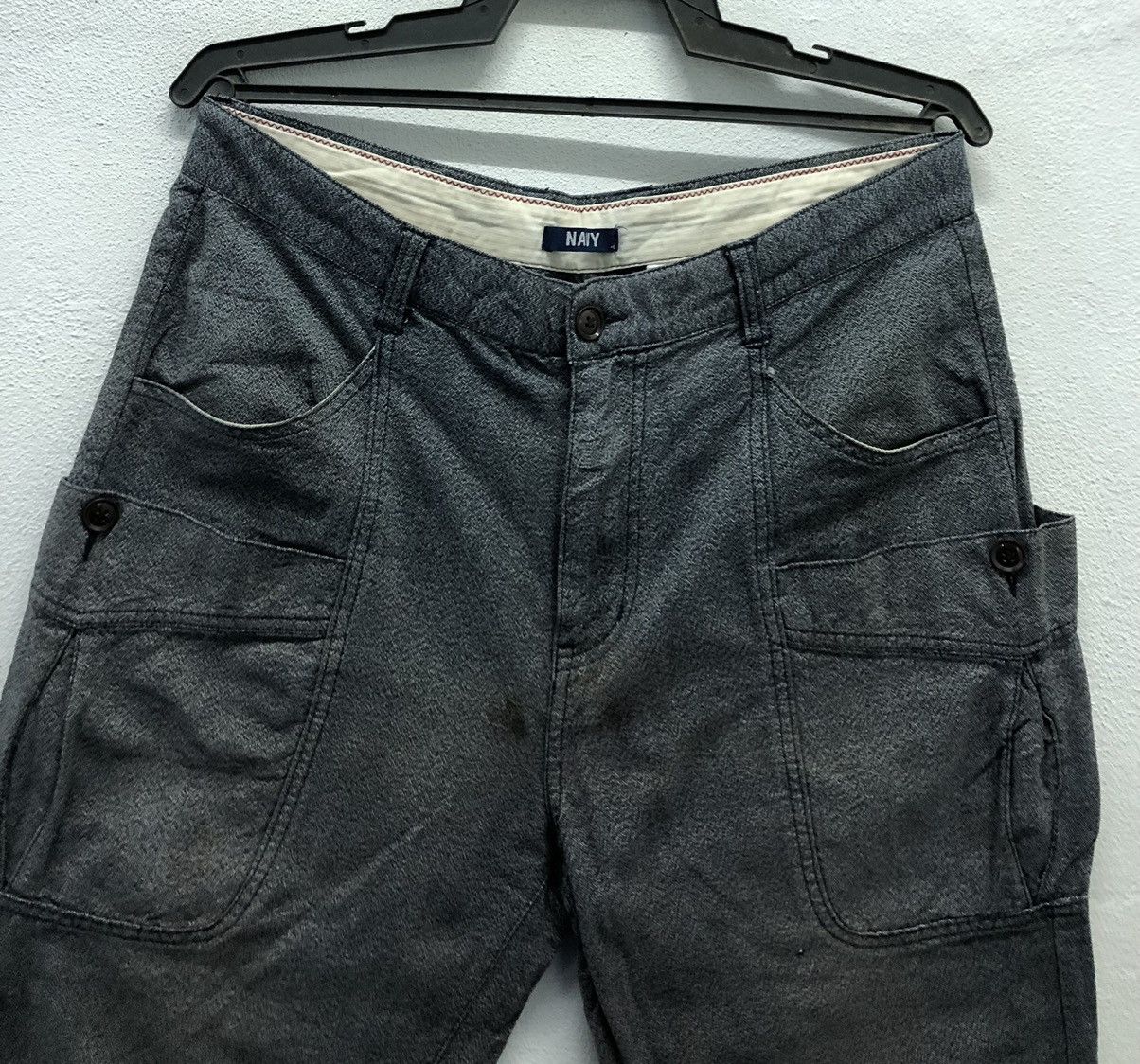 Vintage Vintage Navy Cargo Pants Size US 34 / EU 50 - 3 Thumbnail
