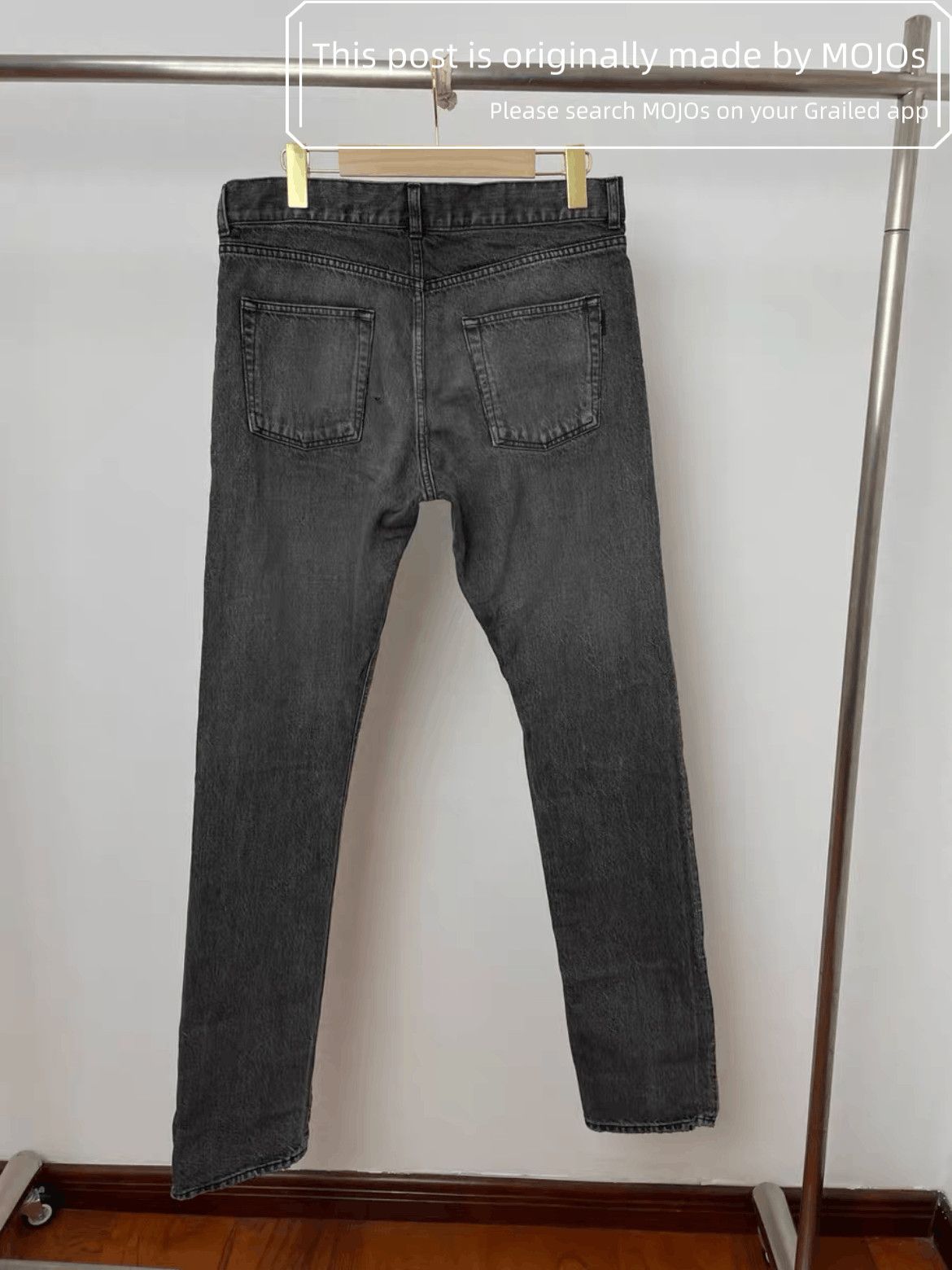 Saint Laurent Paris Sz 31 Saint Laurent Paris D18 Ash Gray basic Denim mojos730 Size US 31 - 2 Thumbnail