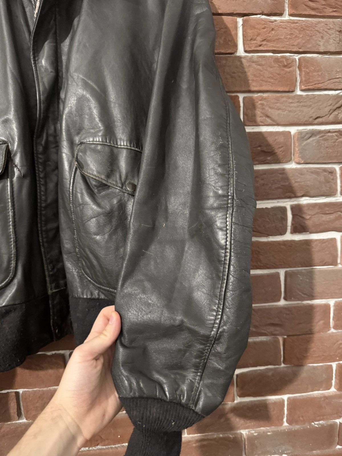 Leather Vintage High Quality Casual Leather Jacket Rare Rock Roll Size US XL / EU 56 / 4 - 9 Thumbnail