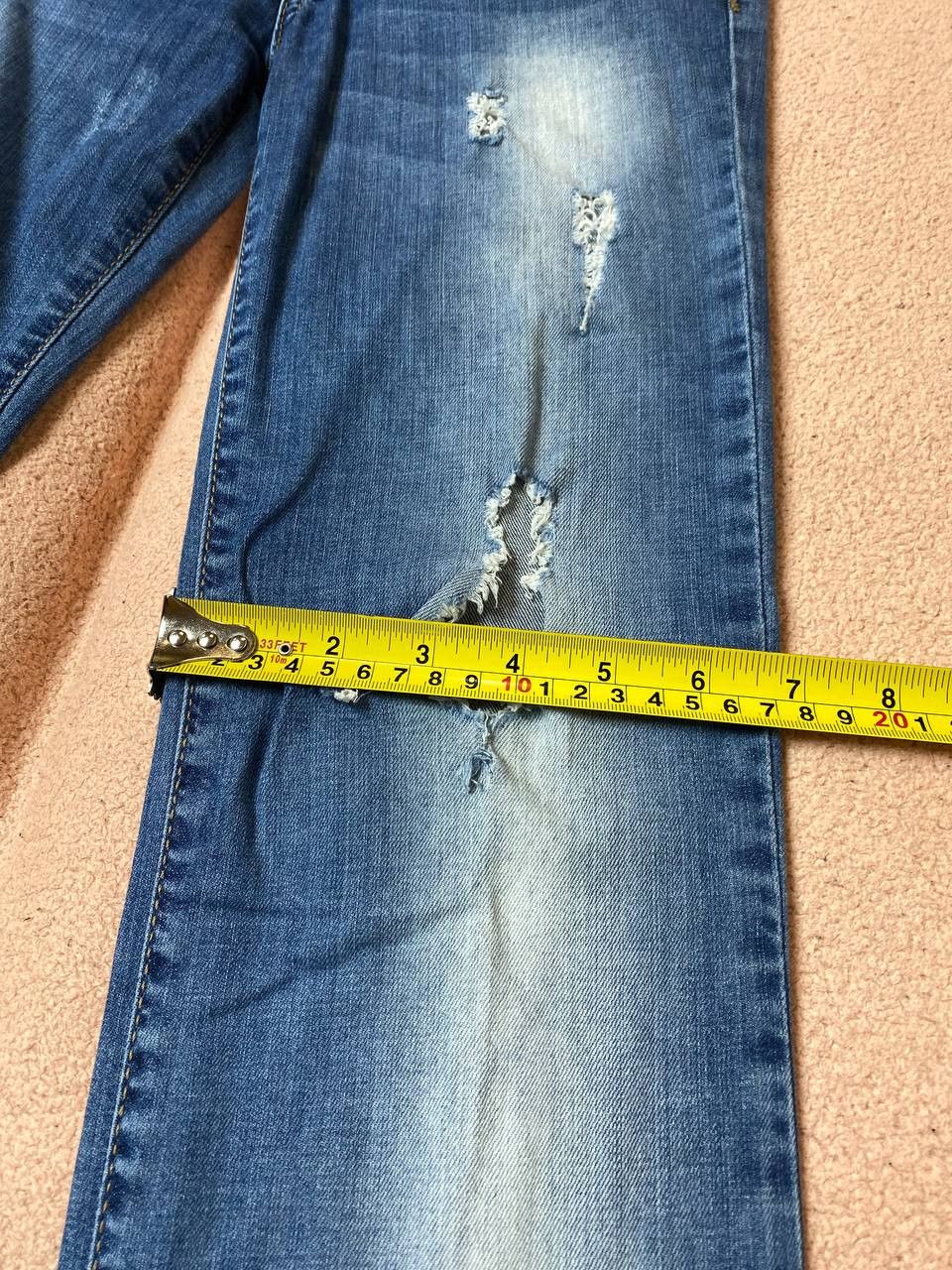 Dsquared2 Vintage Dsquared2 distressed embroidered Straight Jeans Size 27" / US 4 / IT 40 - 14 Thumbnail