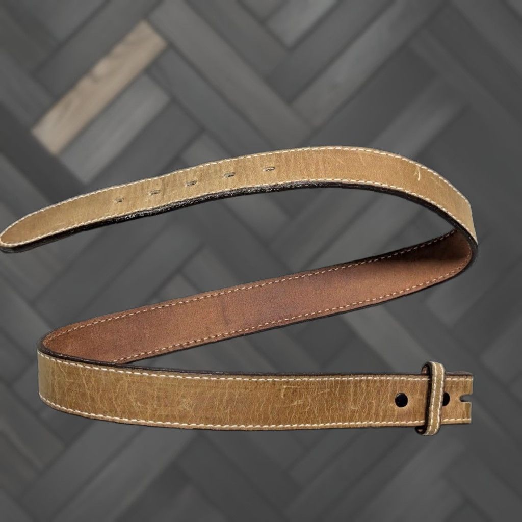 Vintage VINTAGE Nocona belt western belt 1-1/8" cowhide leather brown Men 30 US Made cowboy belt 29/30 Western Mens Brown Nocona belt Size 30 - 1 Thumbnail