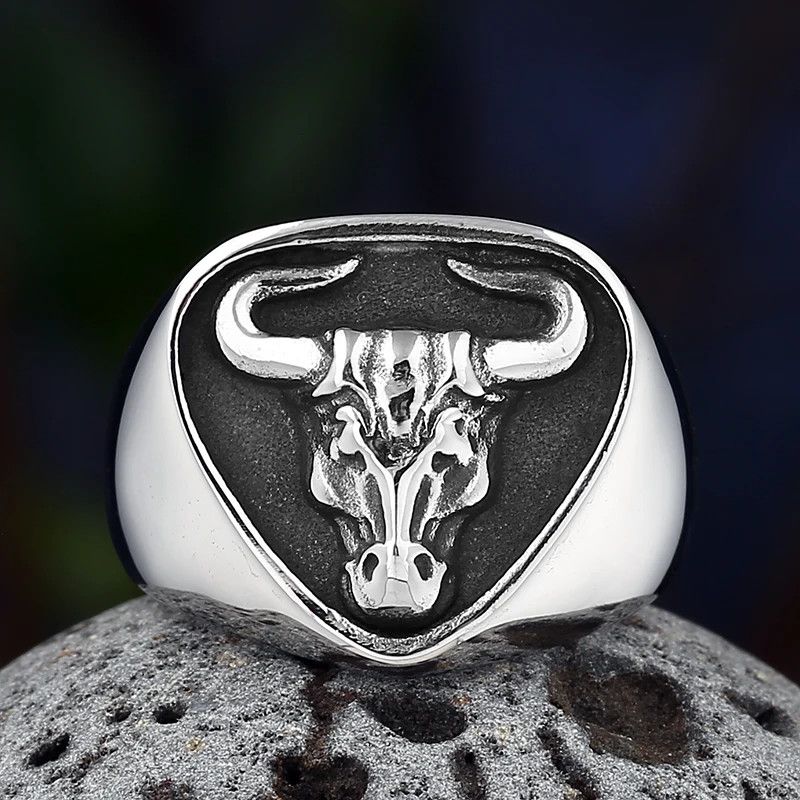 Japanese Brand × Jewelry × Vintage Vintage Bull Head Ring Size ONE SIZE - 2 Thumbnail