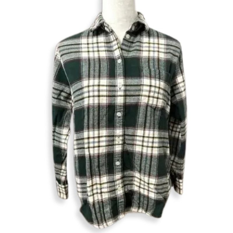Old Navy Old Navy Collared Shirt Button-Up Long Sleeve Plaid Multi XS Size XS / US 0-2 / IT 36-38 - 1 Thumbnail