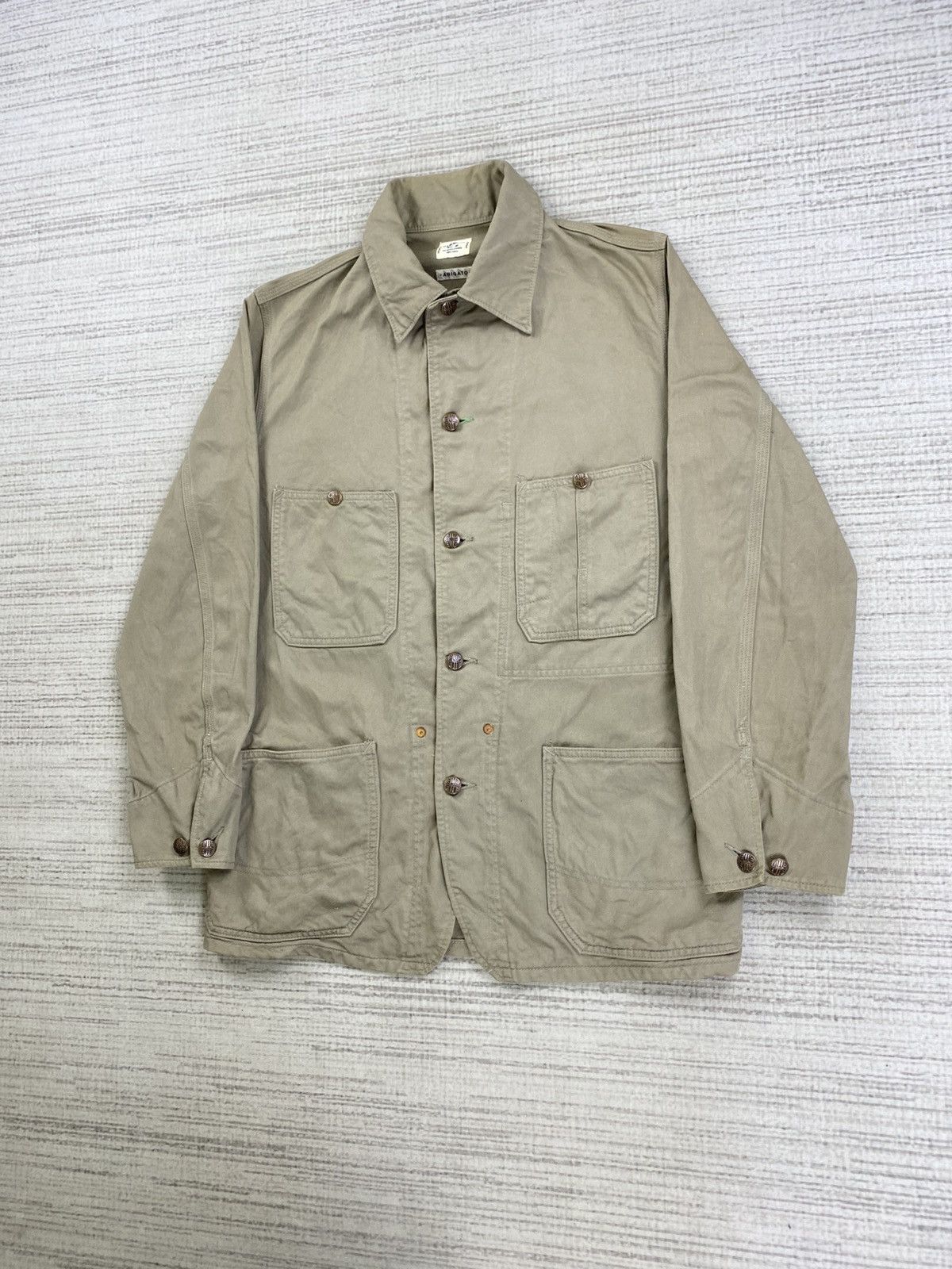 Blue Blue Japan × HOLLYWOOD RANCH MARKET × Vintage Vintage Blue Blue Japan X H.R Market Work Wear Jacket Size US M / EU 48-50 / 2 - 4 Thumbnail