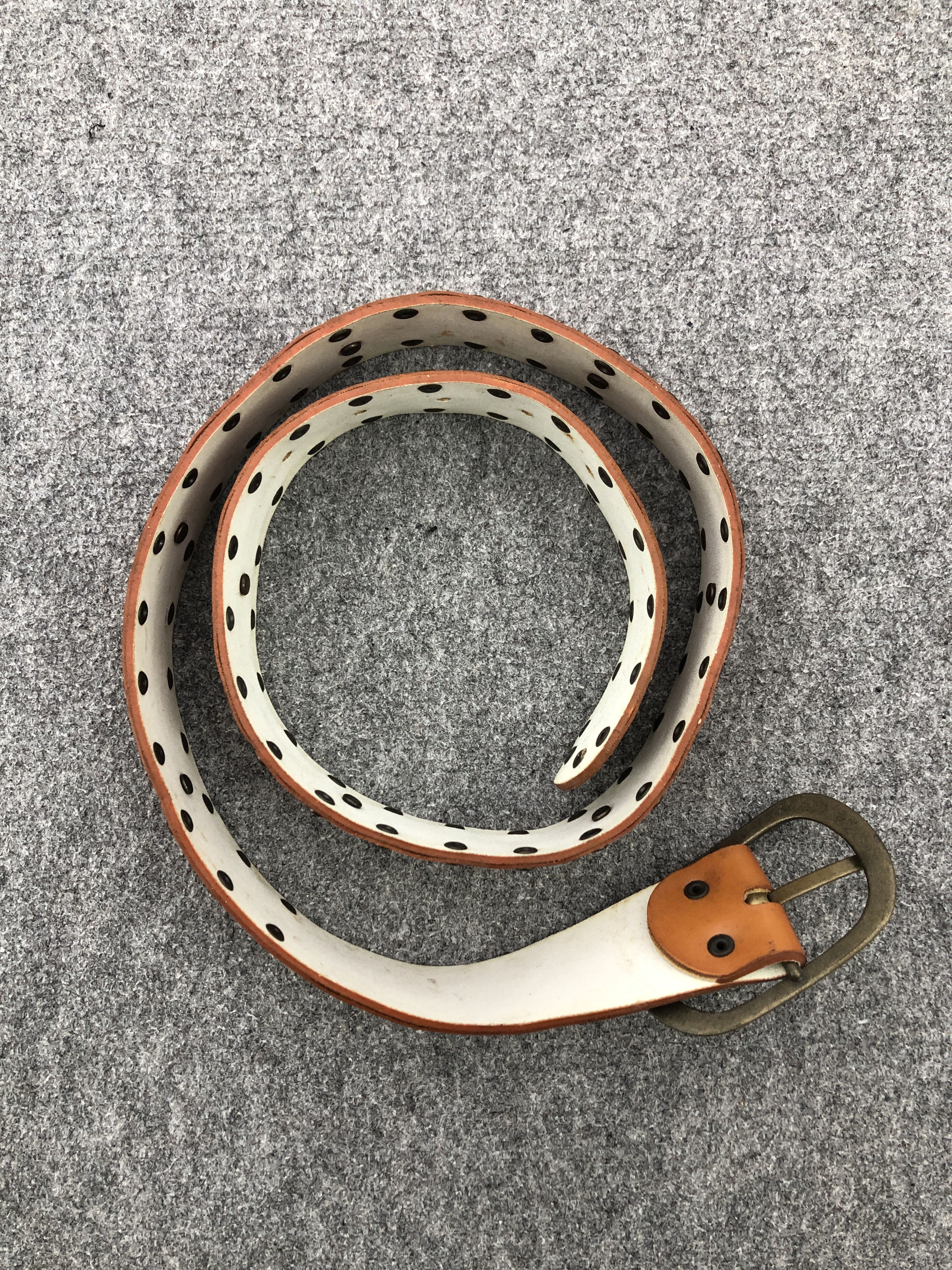 Japanese Brand Japan 80s Studded Vintage Leather Belt B0024 Size ONE SIZE - 1 Thumbnail