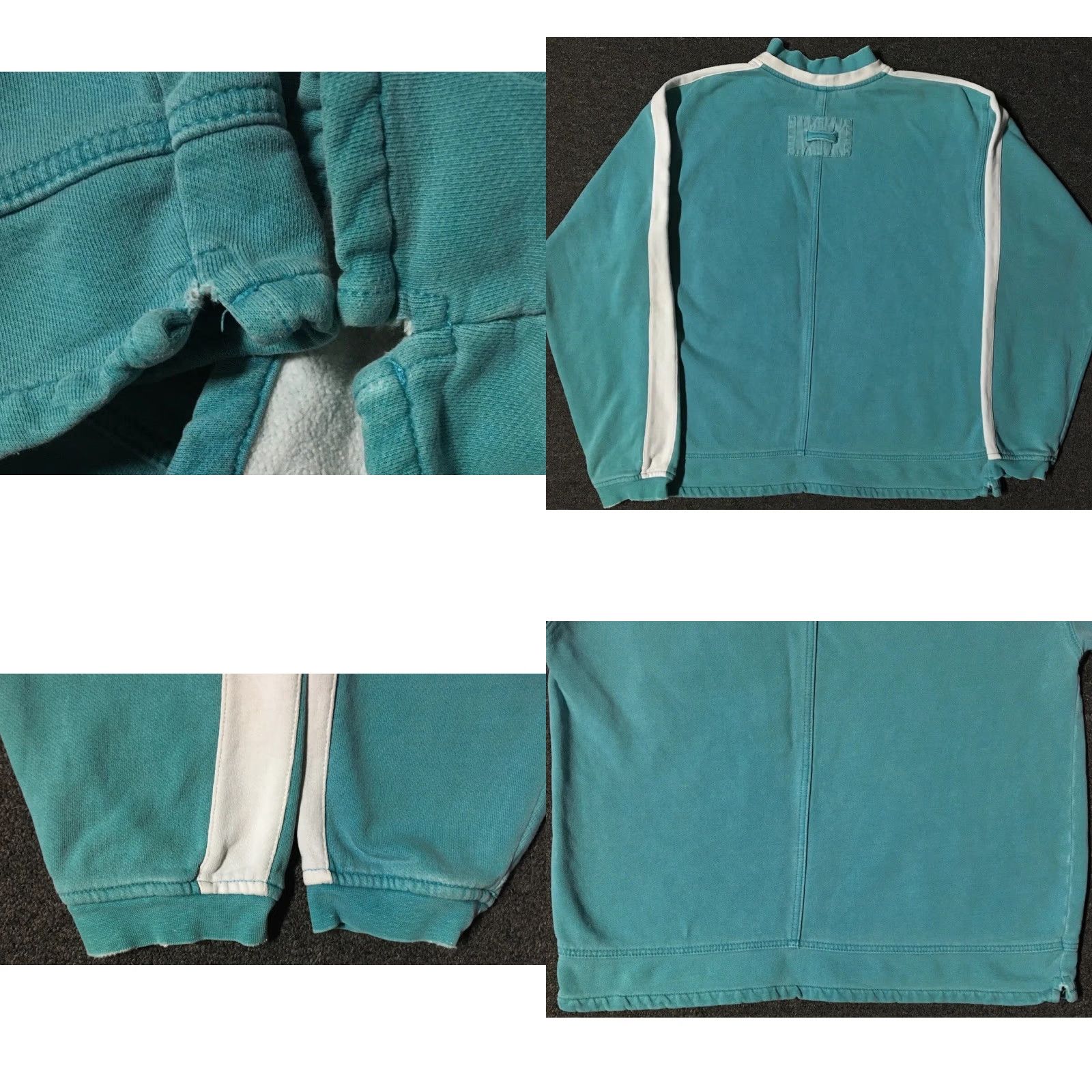 Quiksilver Vtg 90s Gotcha Striped Faded Hoodie M Surf Skate Vaporwave Grunge OP Billabong Size US M / EU 48-50 / 2 - 10 Thumbnail