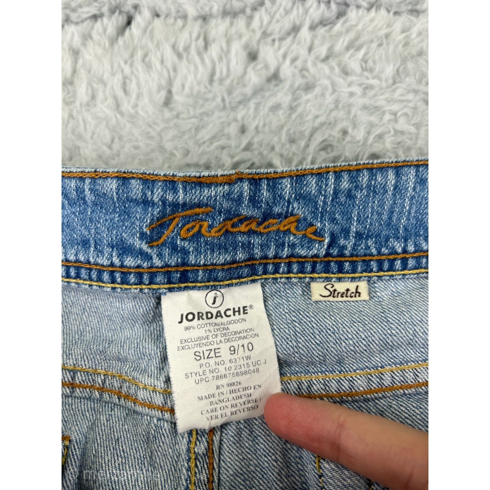 Jordache Jordache Jeans Womens 9 Blue Denim Low Rise Bootcut Stretch Cotton Blend Jeans Size 30" / US 8 / IT 44 - 4 Thumbnail
