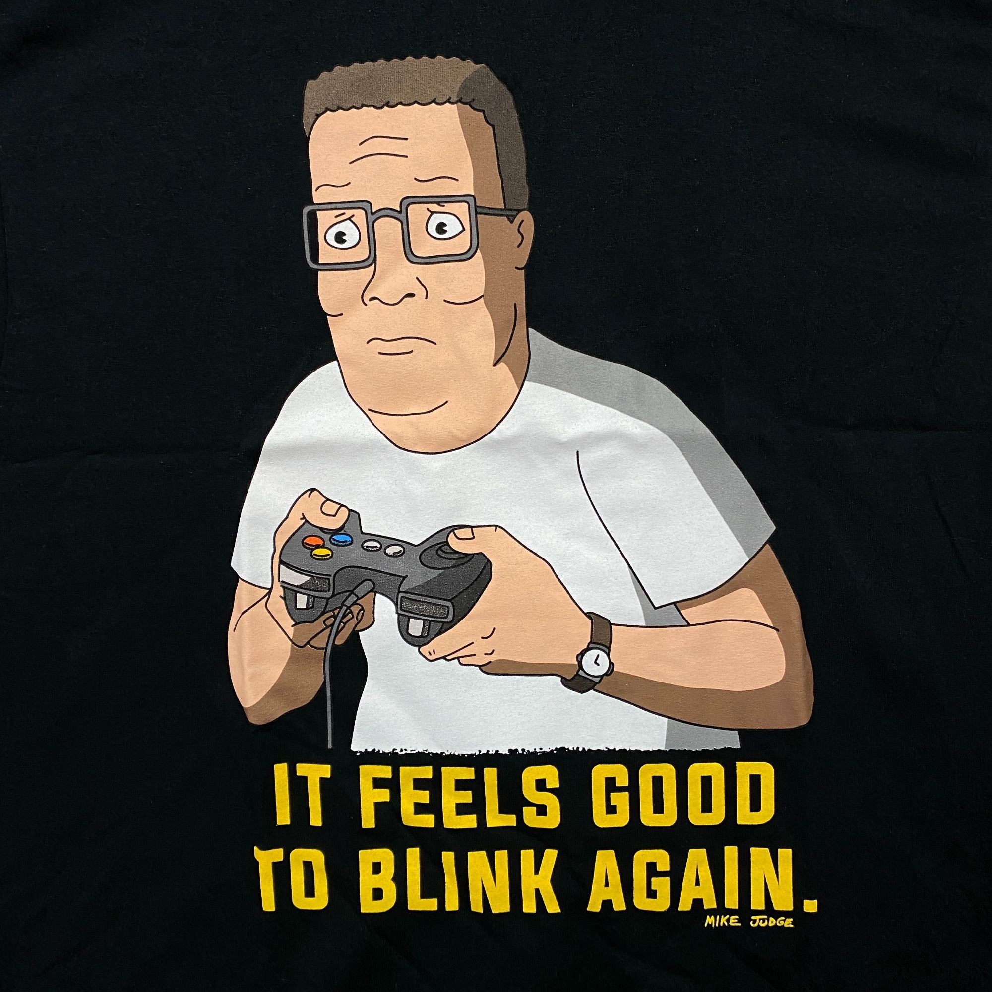 Cartoon Network King of the Hill Hank Hill Feels Good to Blink Again Tee M Size US M / EU 48-50 / 2 - 2 Thumbnail