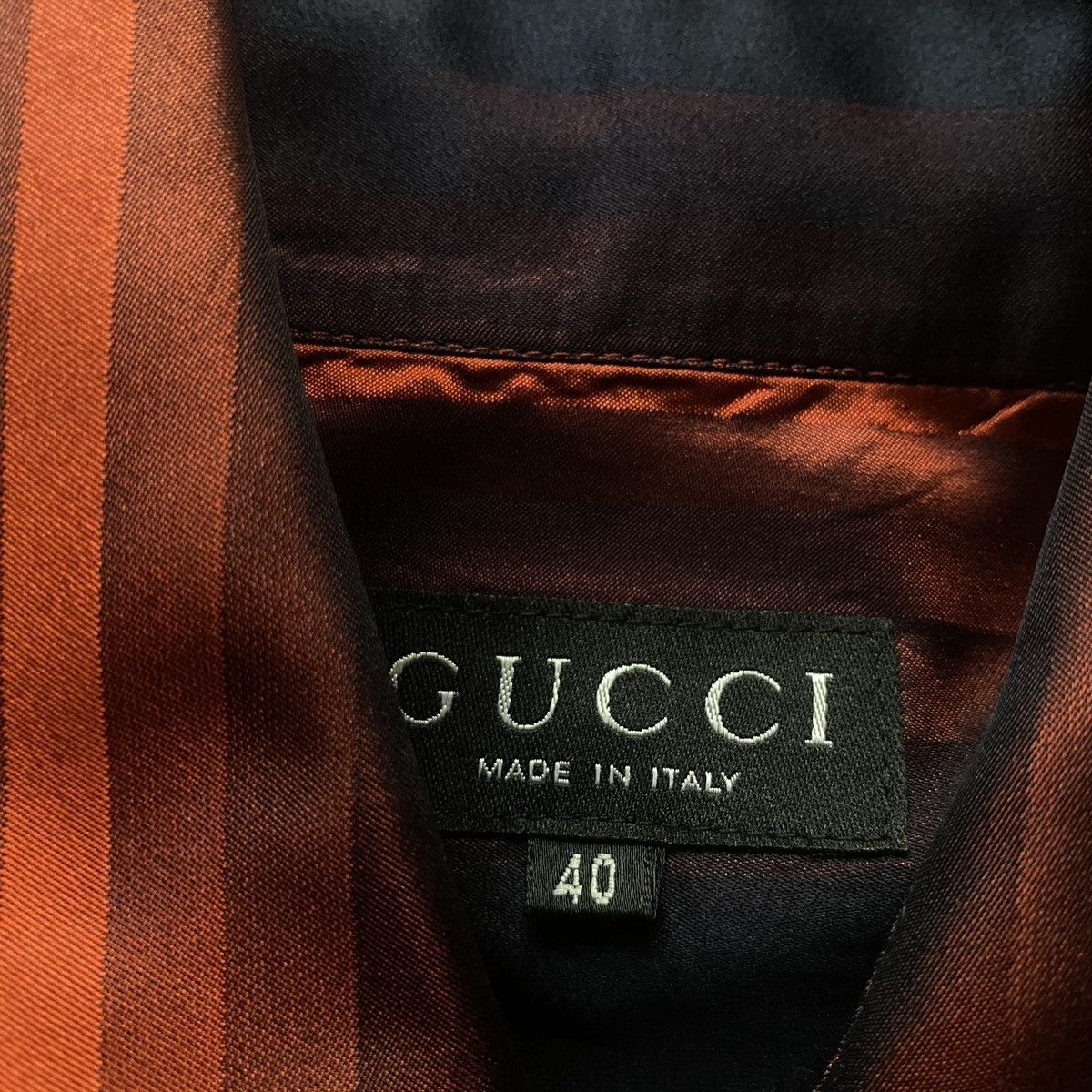 Gucci F/W 1997 Gucci by Tom Ford Runway Red Ombré Stripe Silk Size S / US 4 / IT 40 - 3 Thumbnail