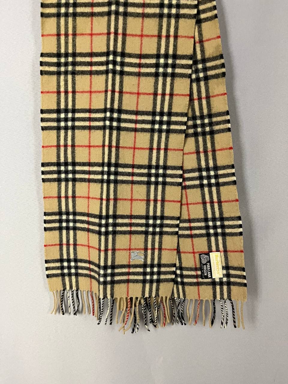 Burberry Burberry Nova Check Scarf Wool Size ONE SIZE - 2 Thumbnail