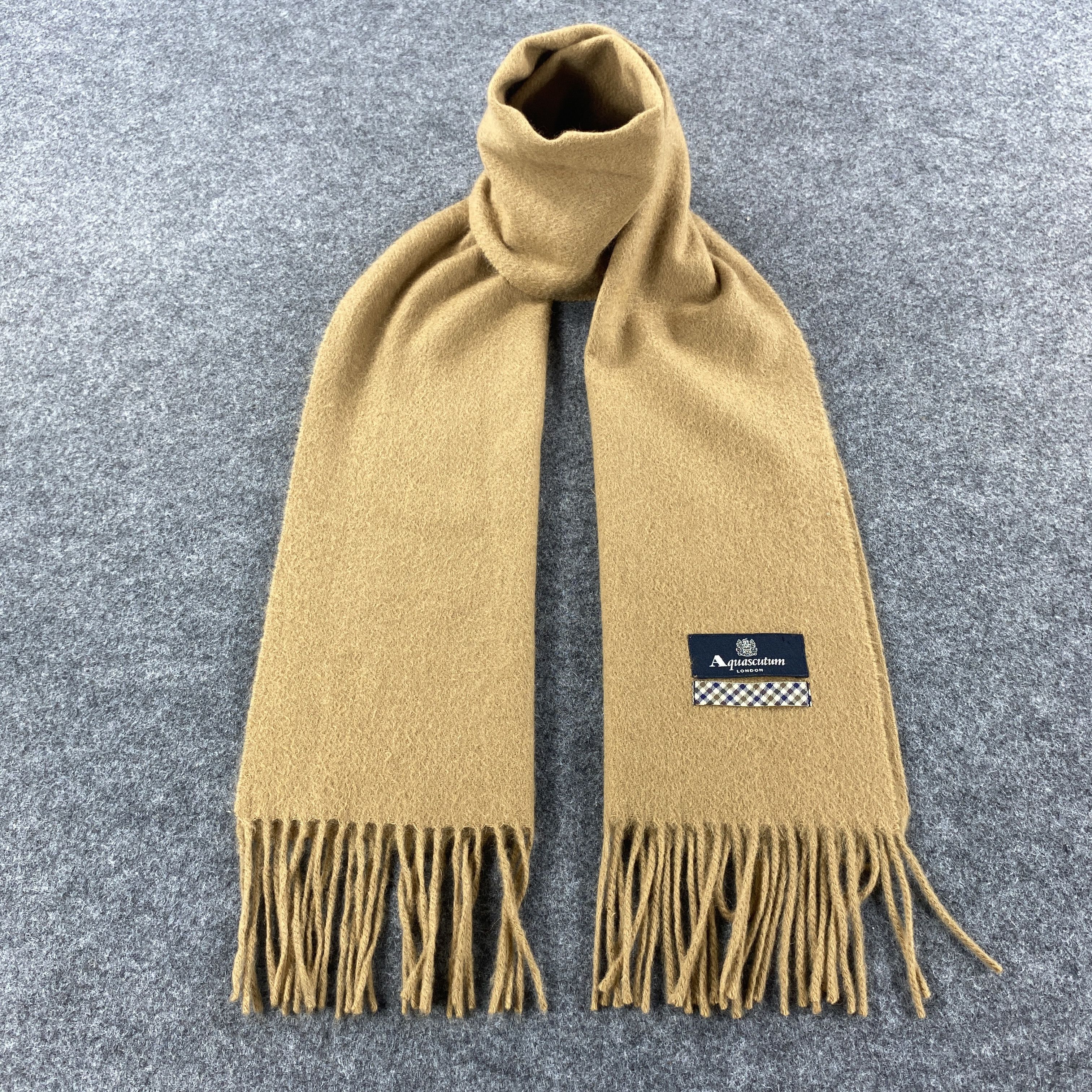 Aquascutum × Vintage Aquascutum Scarf # Muffler # Neckwear # D474 Size ONE SIZE - 1 Thumbnail