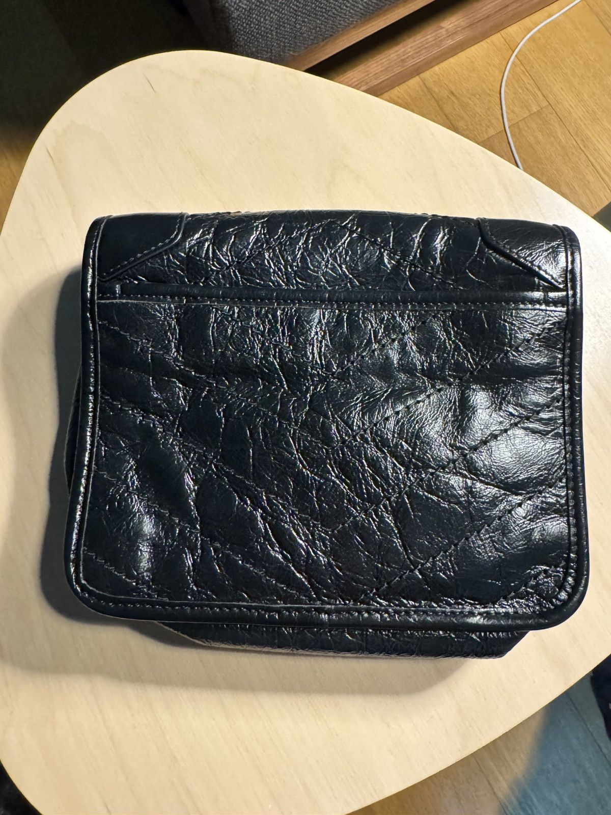 Yves Saint Laurent Niki Chain Wallet Crinkled Leather Size ONE SIZE - 8 Thumbnail