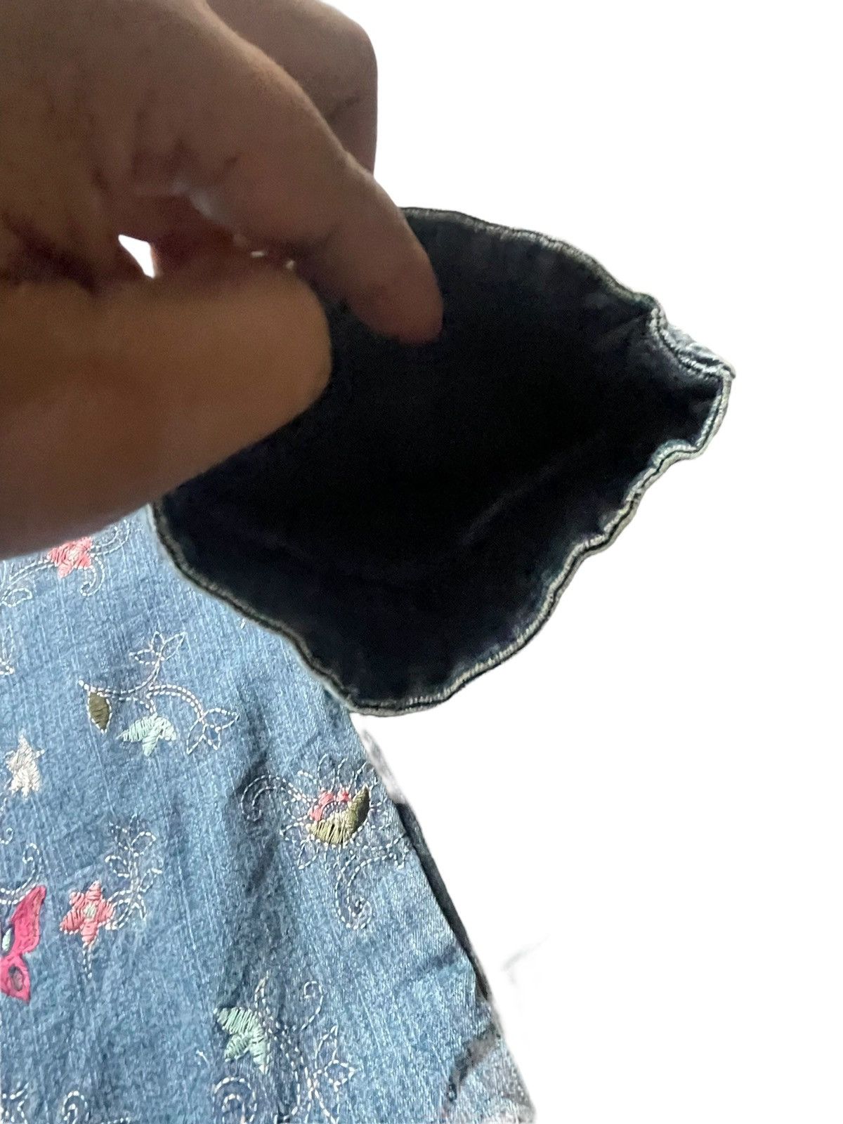Denim & Co. Denim & Co Custom Emboiderey Denim Jacket Size XXL / US 16-18 / IT 52-54 - 4 Thumbnail