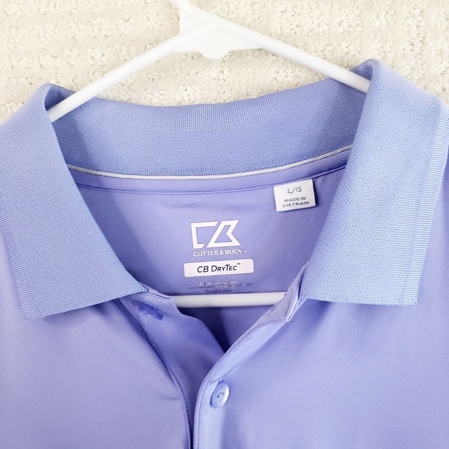 Cutter & Buck Cutter Buck Golf Polo Shirt Adult L Purple Short Sleeve Belfair Logo Mens Size US L / EU 52-54 / 3 - 4 Thumbnail
