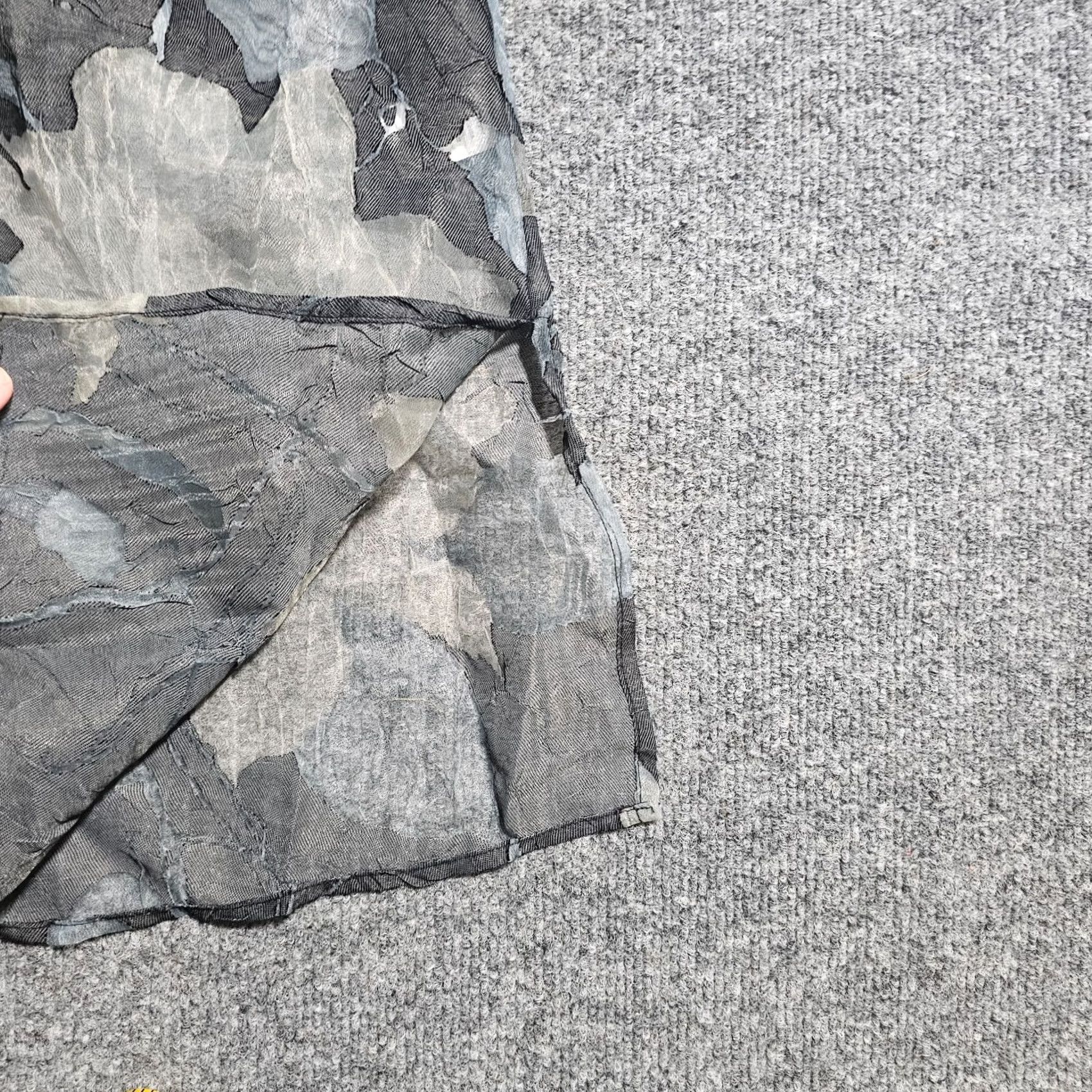 Coldwater Creek Coldwater Creek Womens Large Gray Floral Sheer Button Classic Cocktail Size L / US 10 / IT 46 - 7 Thumbnail