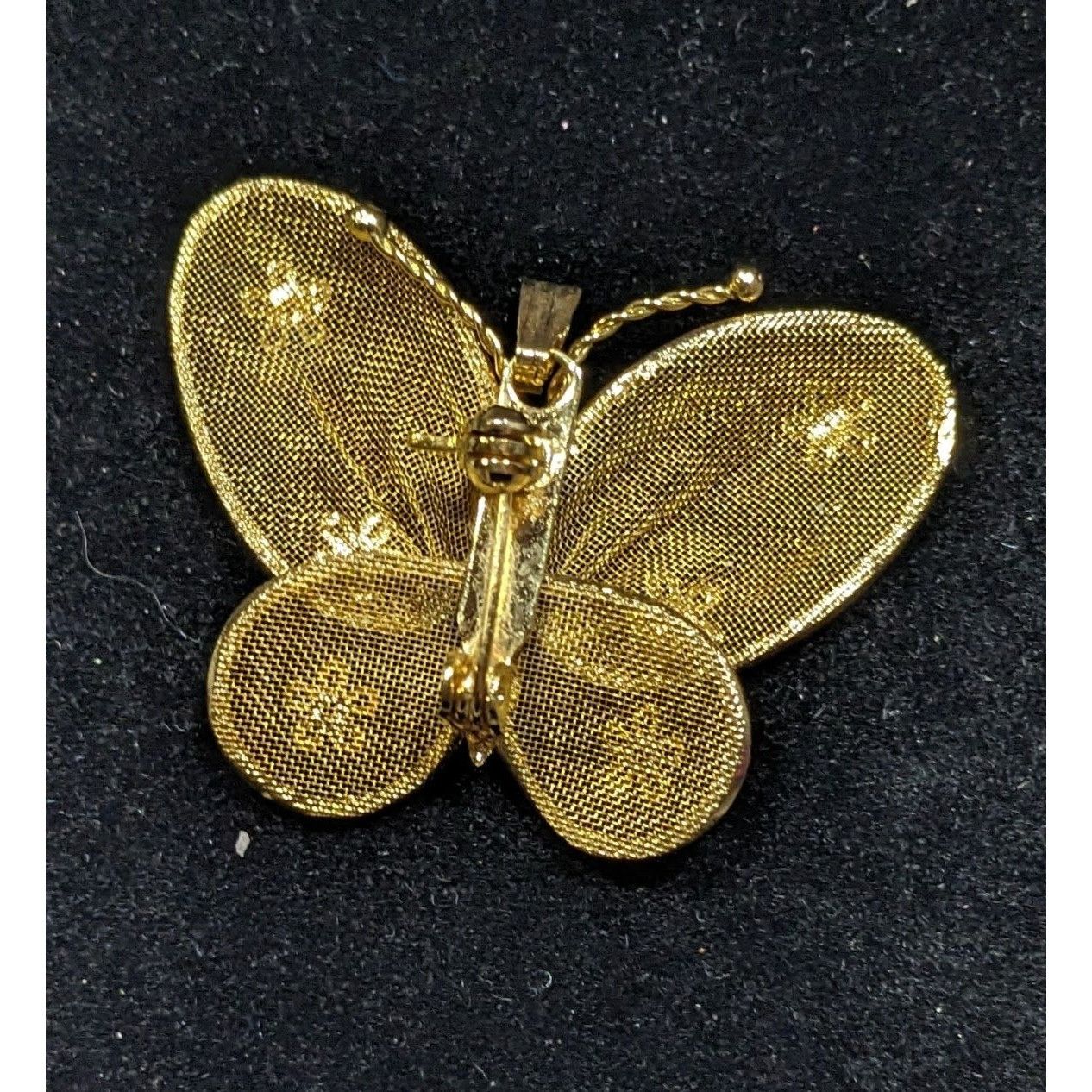 Other Vintage Fairycore Glam Mesh Butterfly Brooch/Pendant Gold To Size ONE SIZE - 4 Thumbnail