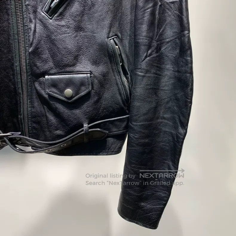 Balenciaga Balenciaga Lapelled Leather Jacket Size US S / EU 44-46 / 1 - 6 Thumbnail
