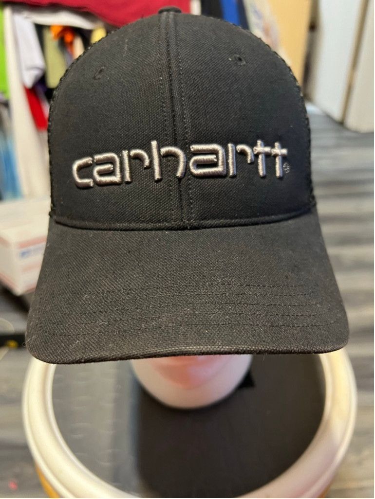 Carhartt Men's Carhartt Black One Size Trucker Hat Size ONE SIZE - 1 Thumbnail