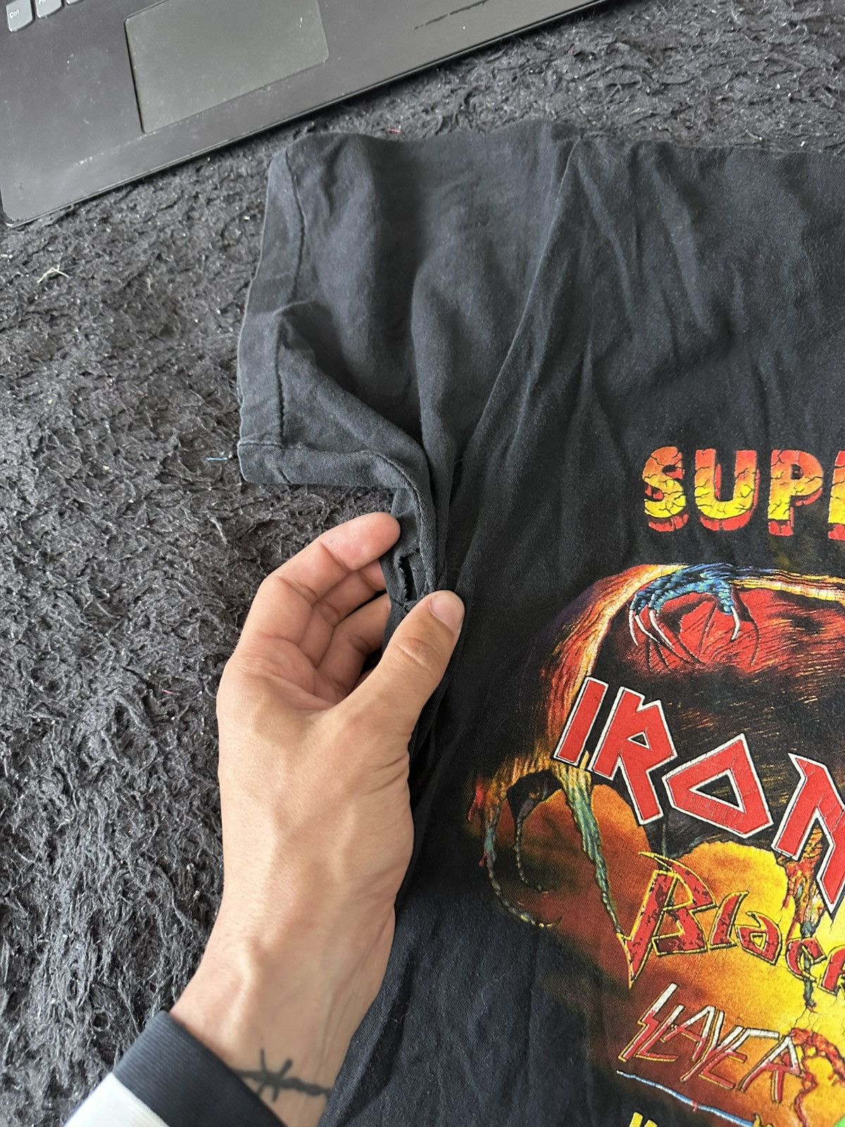 Band Tees 1992 Super Rock Mannheim Vintage Band T-Shirt Tee Slayer Size US L / EU 52-54 / 3 - 12 Thumbnail