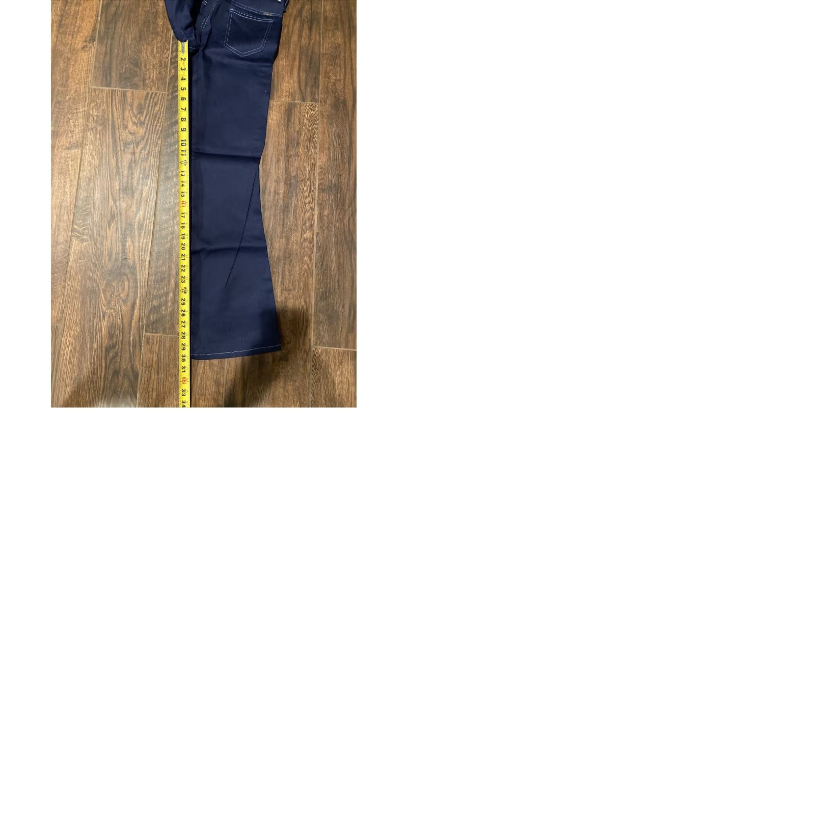 Vintage VINTAGE MR LEGGS HIPPY JEANS 27x30 70s BELLBOTTOM CUT NWT Blue Denim Adults Mens Womens 18? Size US 27 - 9 Thumbnail