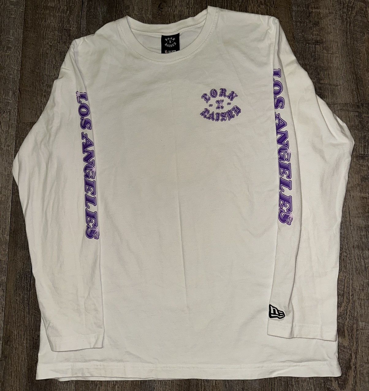 Born X Raised Los Angeles Lakers New Era Born x Raised Long Sleeve Shirt Size US XL / EU 56 / 4 - 3 Thumbnail