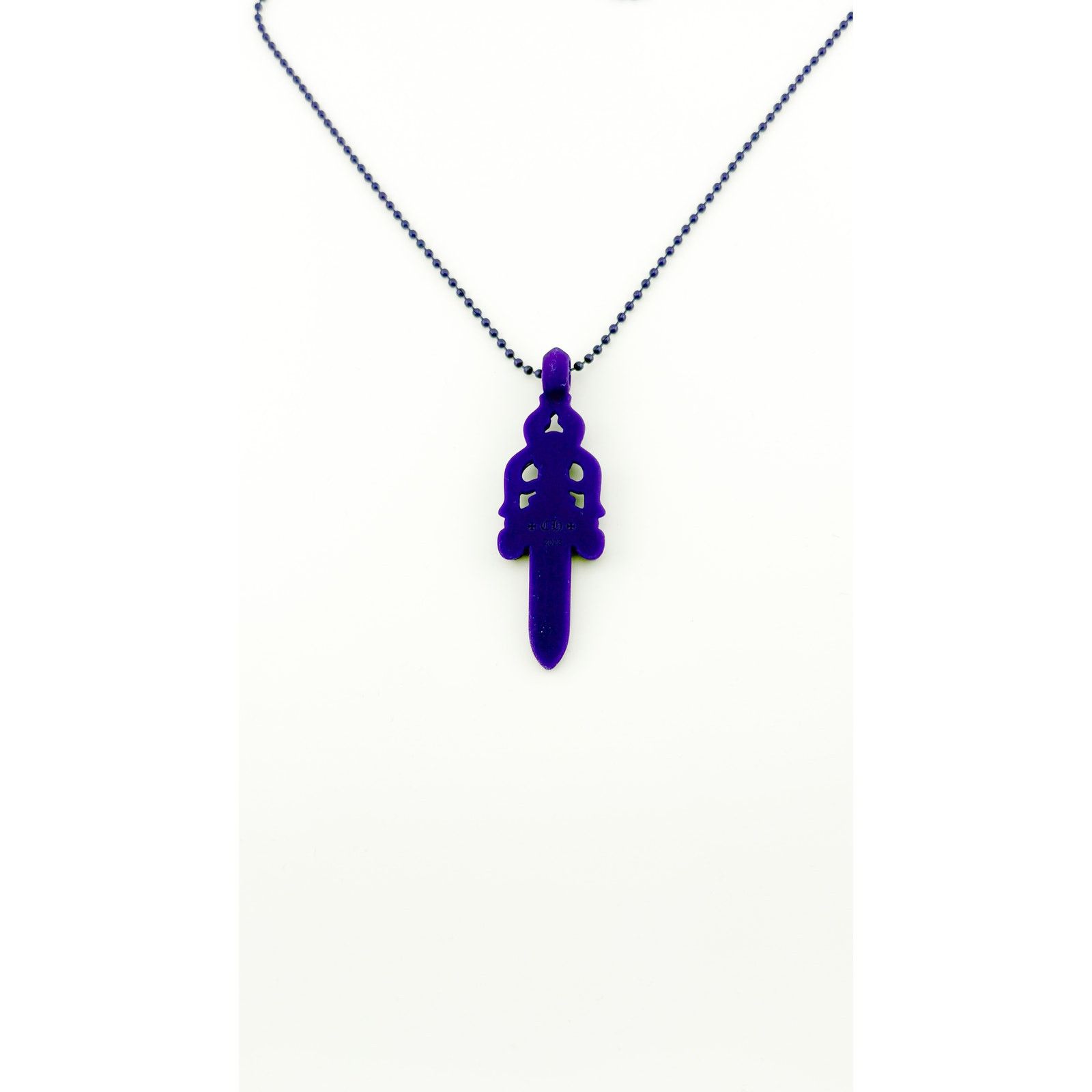 Chrome Hearts Chrome Hearts silicone purple dagger necklace. Size ONE SIZE - 2 Thumbnail