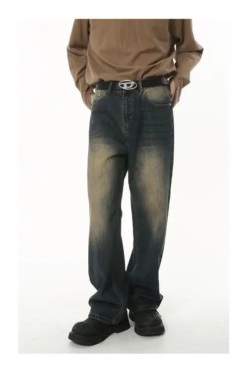 Japanese Brand VIBE Loose wide-leg vintage distressed American jeans Size US 32 / EU 48 - 1 Thumbnail